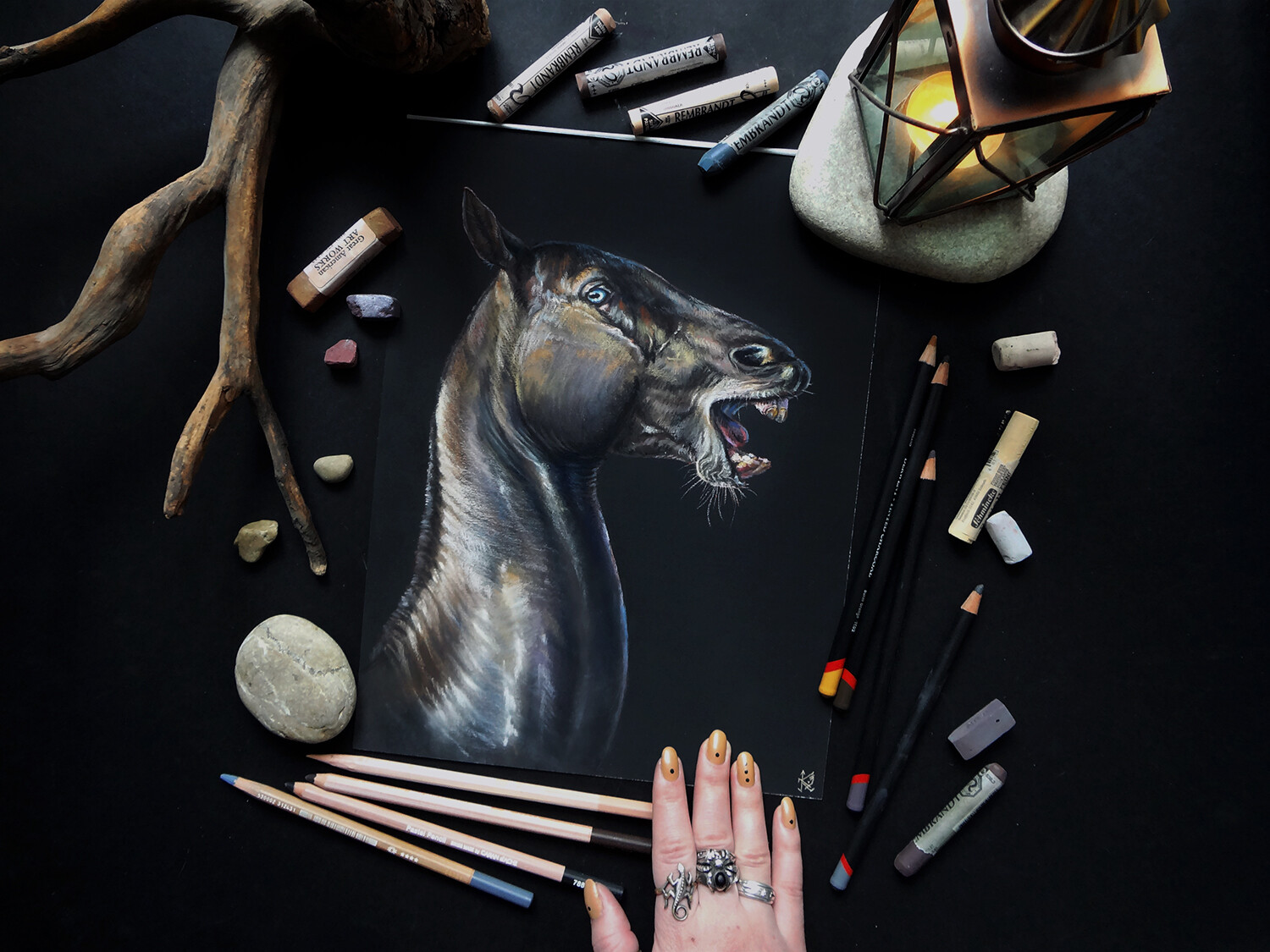 Black Gold. Photo of the original drawing.