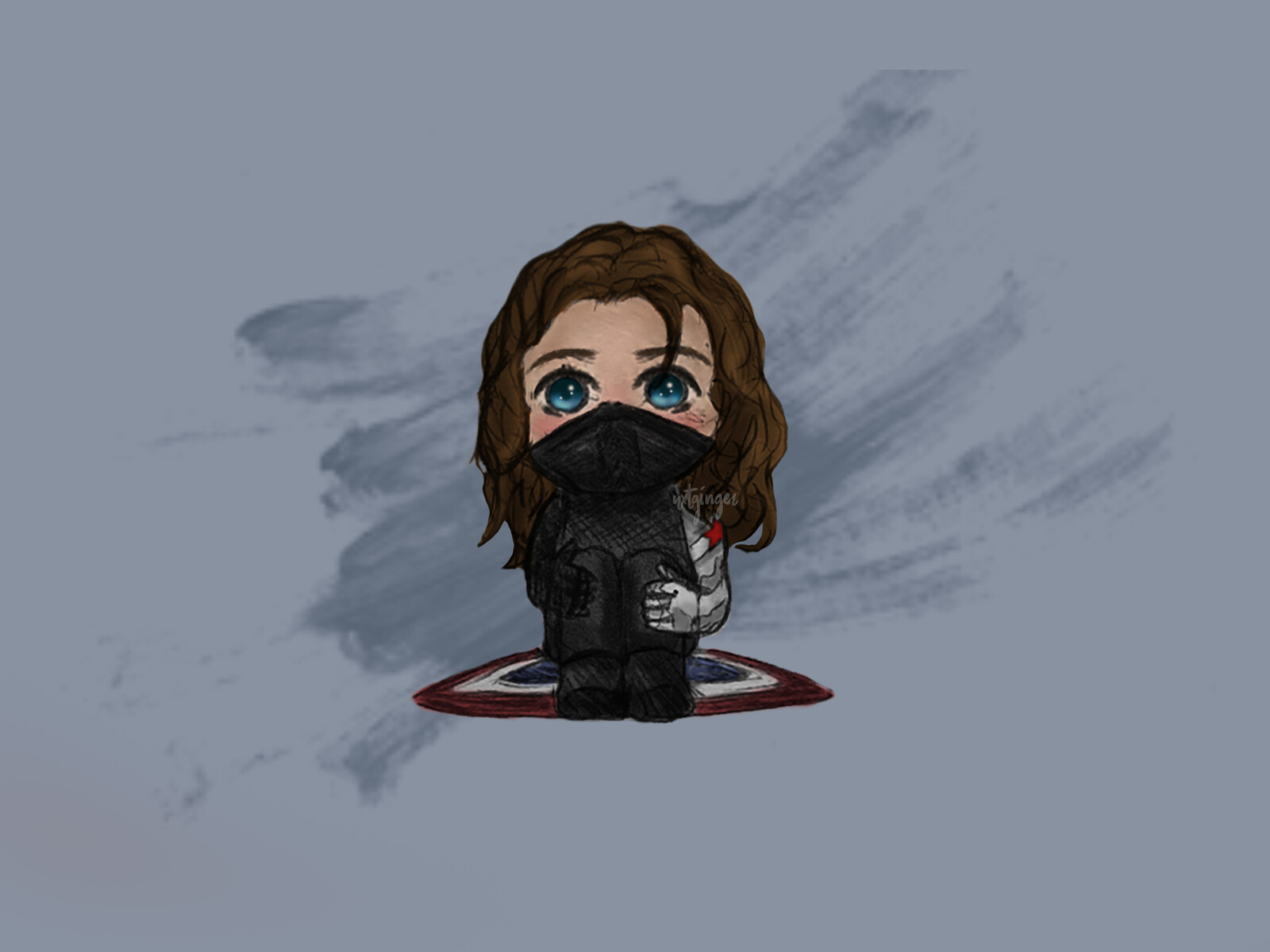 Artstation 2 Winter Soldier Chibi Version Lydia Garcia