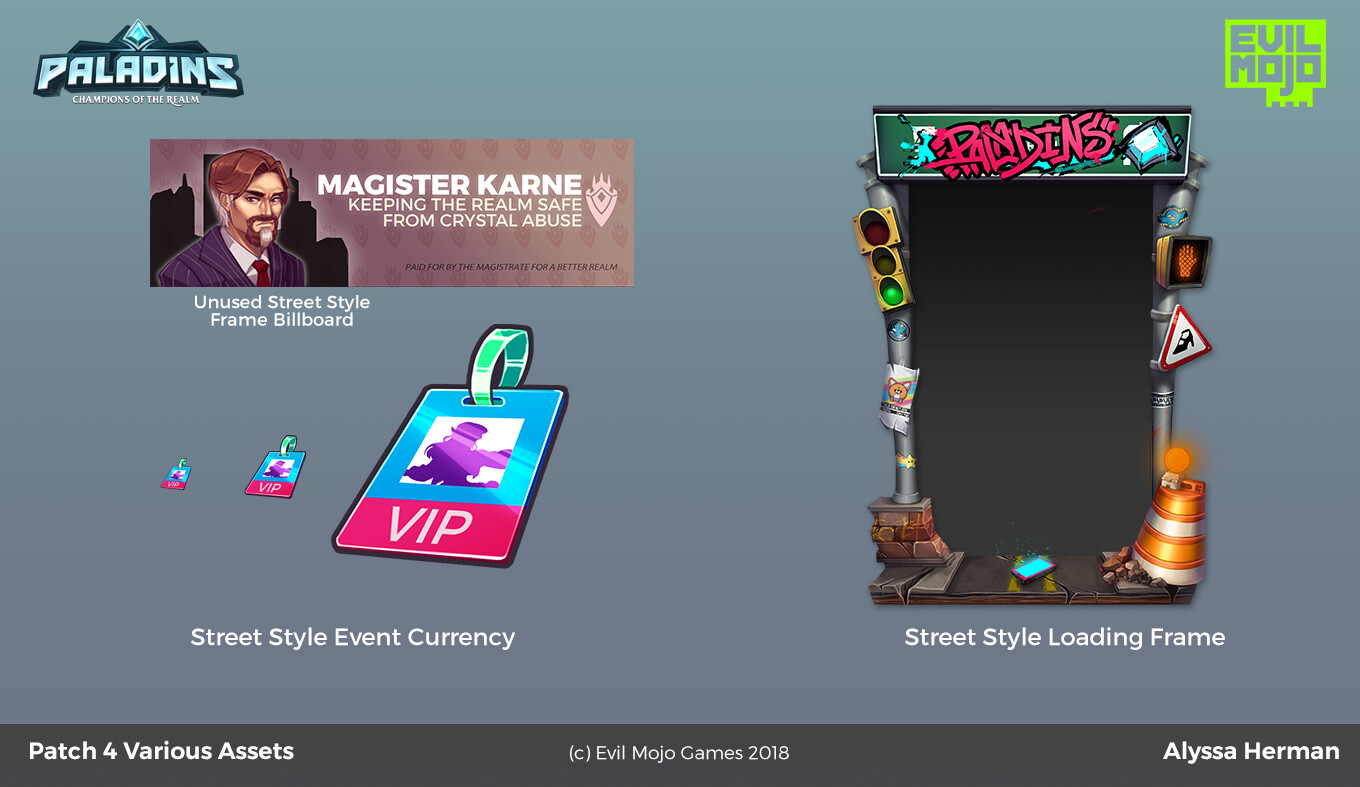 Event Currency and Loading Frame assets for Street Style