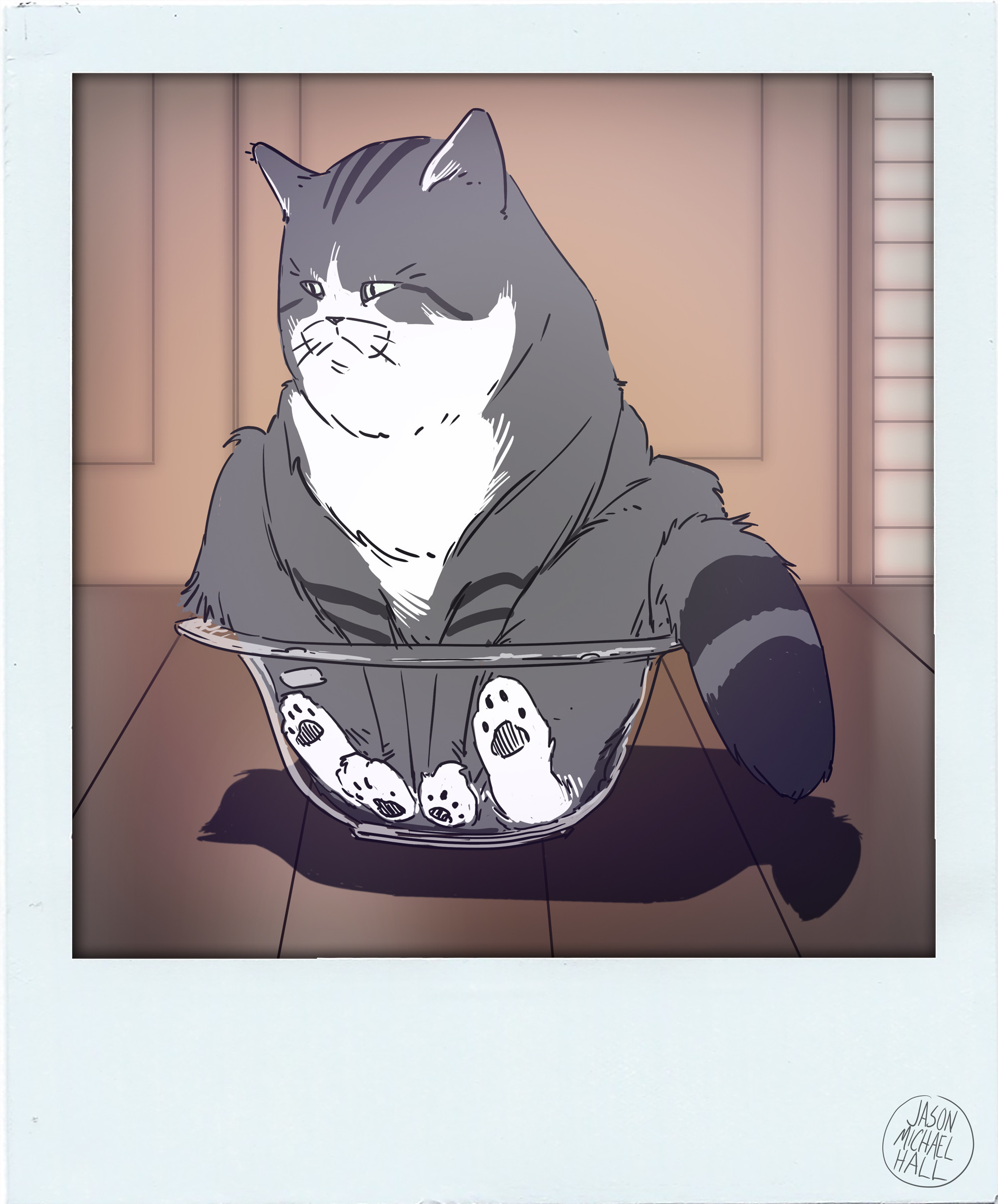 Artstation Maru For Pickles Cat Polaroid Jason Michael Hall
