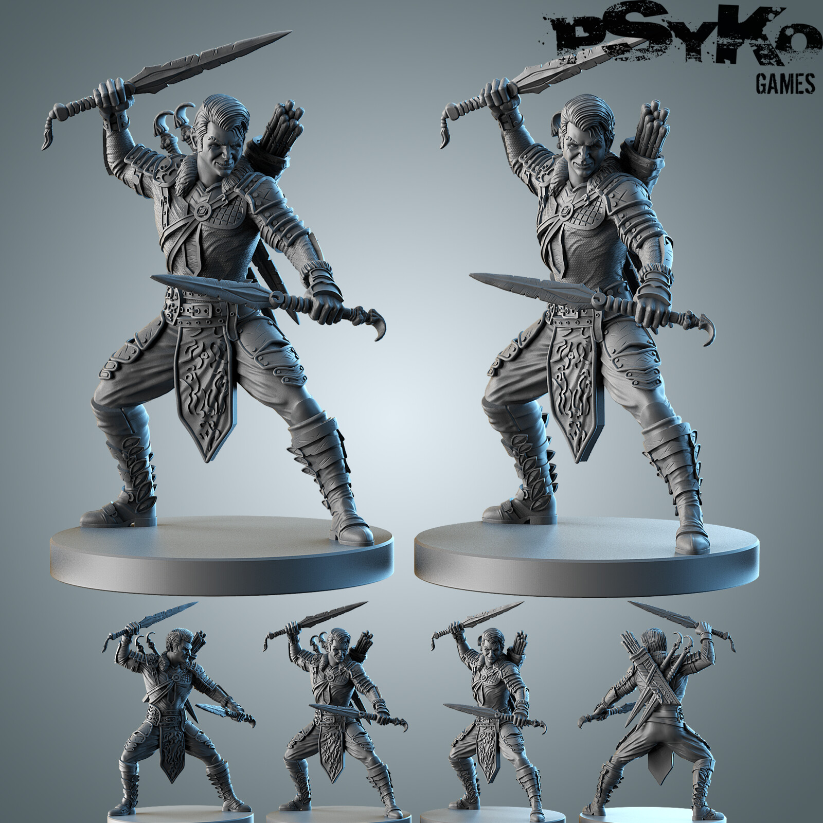 Shattered Chaos boardgame miniatures - Raider