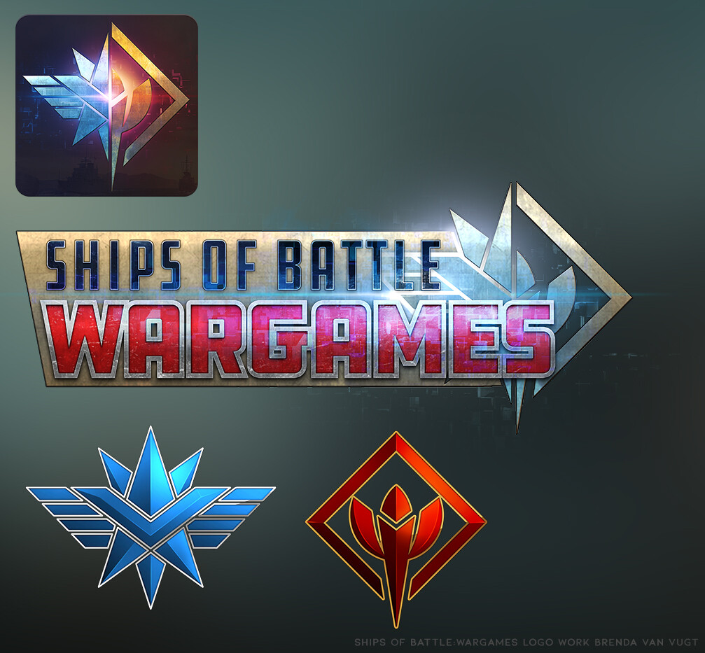Launch icon, title logo and faction logos I designed.