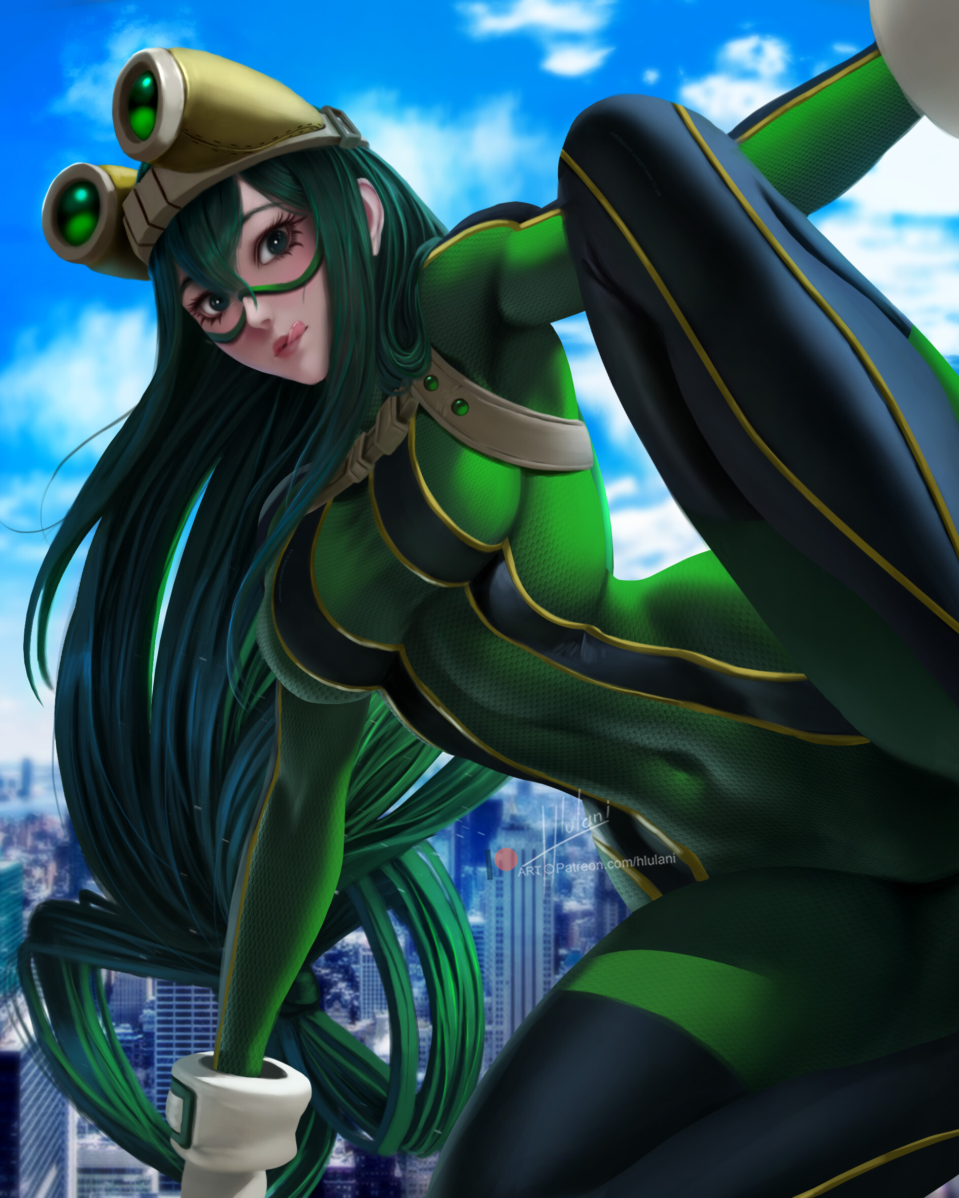 Another take on BNHA's Tsu (Froppy). 
