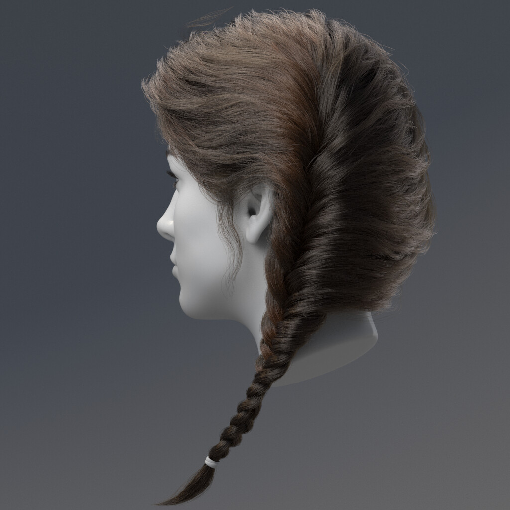 Artstation Realistic Hairs Xgen 03 Daphne Bonneau