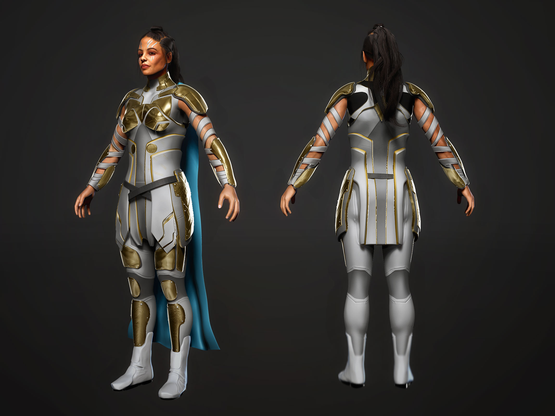 Character Highpoly Sculpt  3D Concept of costume