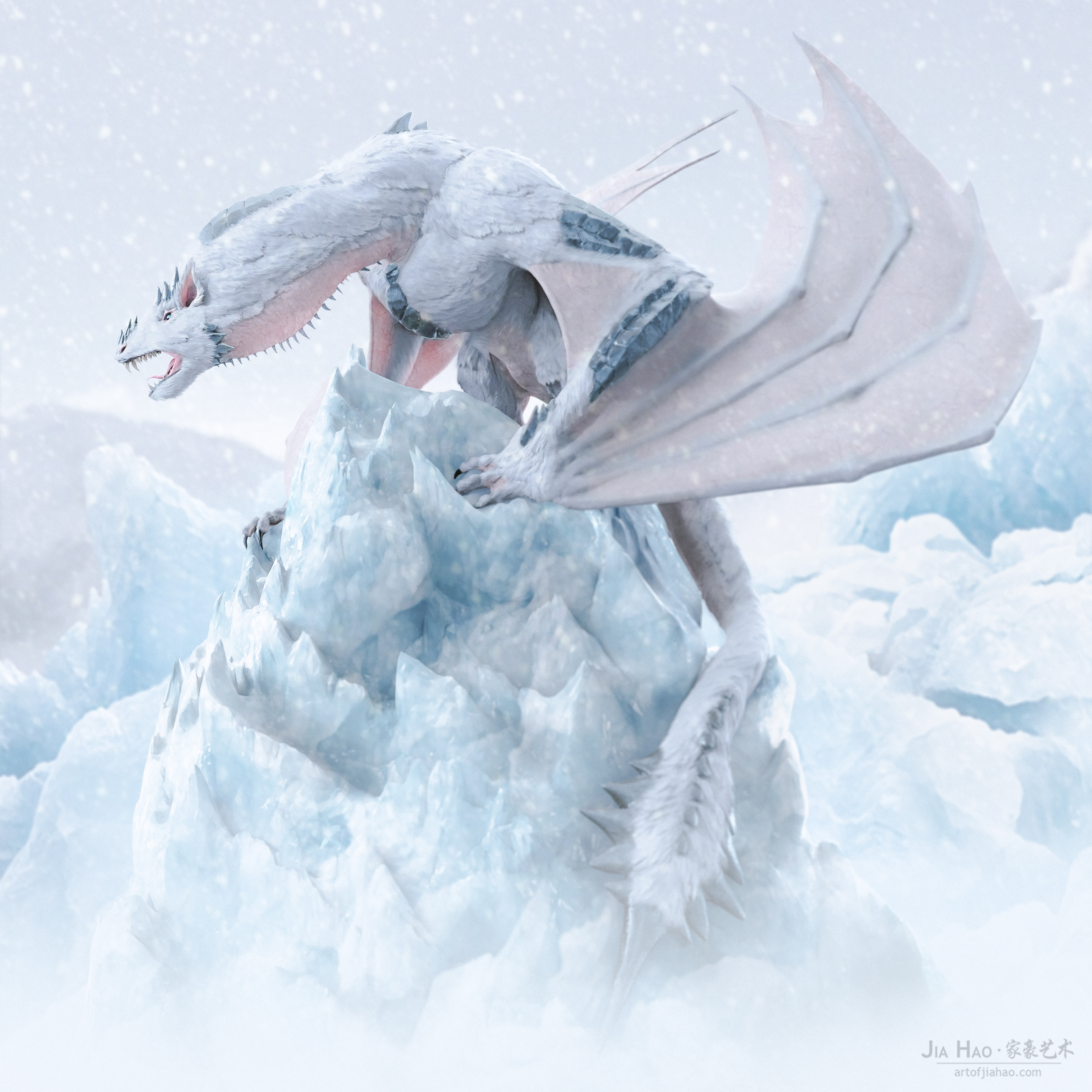 snow dragon jelly cat
