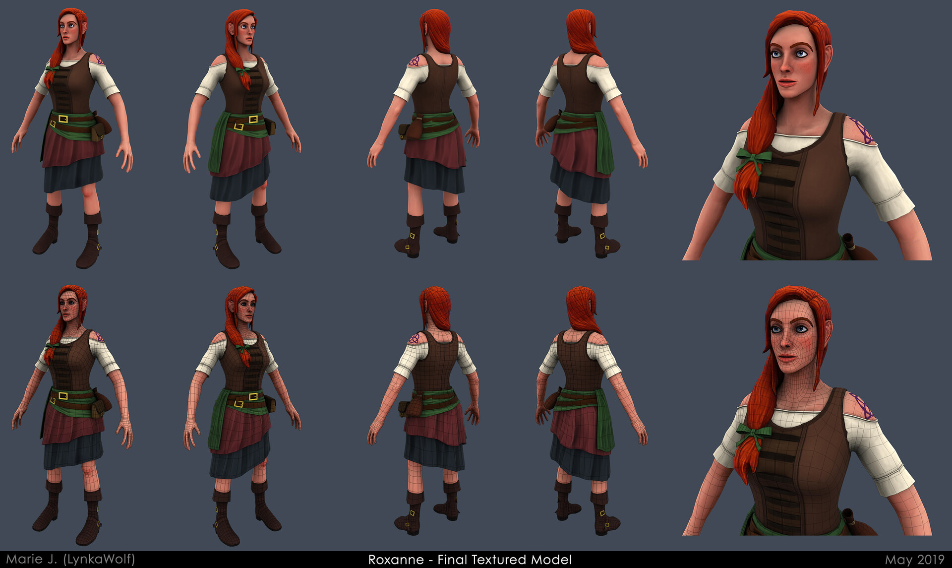Artstation 3d Characters Eliza Roxanne 2019 Marie Jeantet
