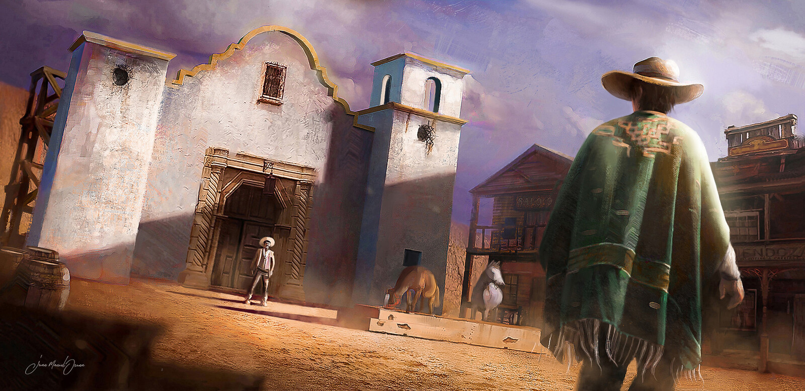 Duel in Mexico - Keyframe art 