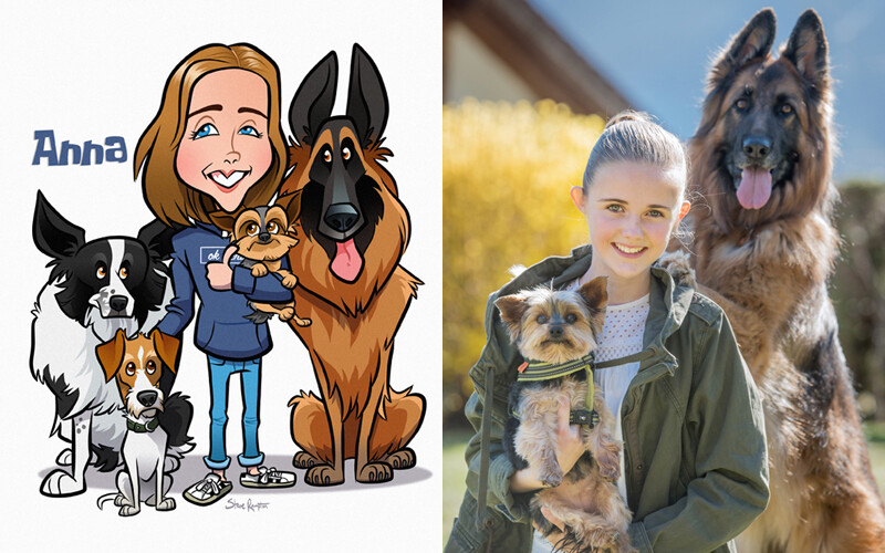 Anna with dogs - 2019
