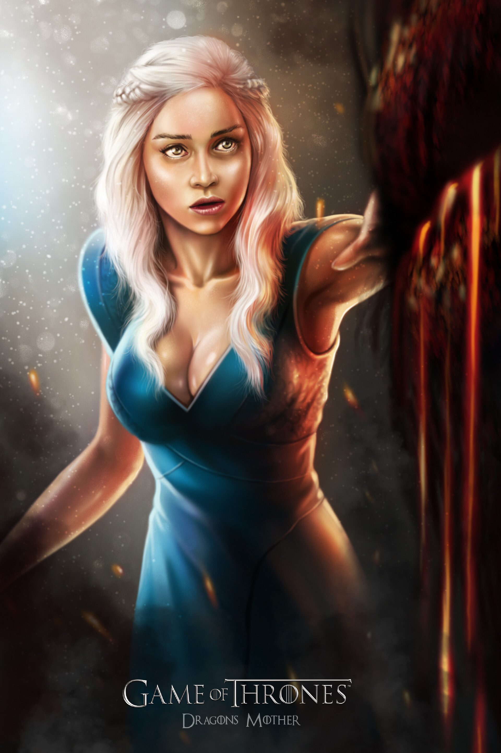 Artstation Daenerys Targaryen Dragon Mother Game Of