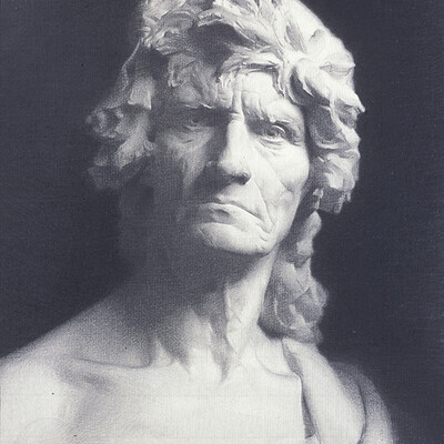 Valdemar Lethin Traditional Pencil Charcoal Chalk On Paper