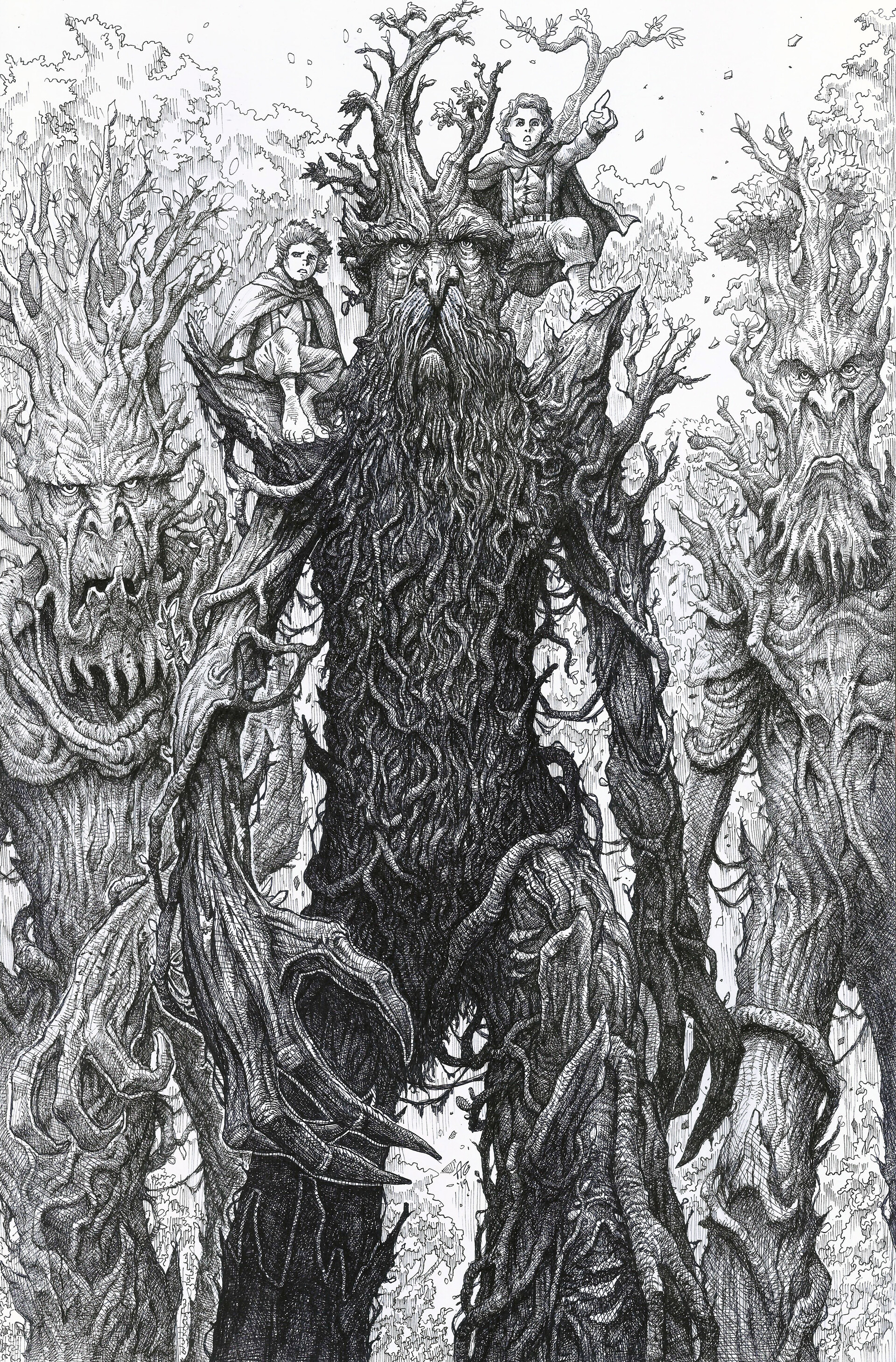 Artstation the last march of the ents