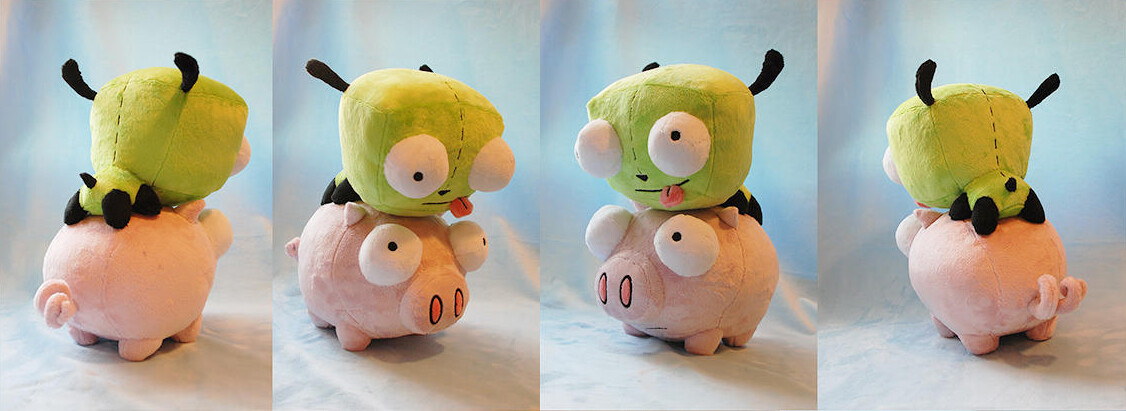 Invader zim shop pig plush