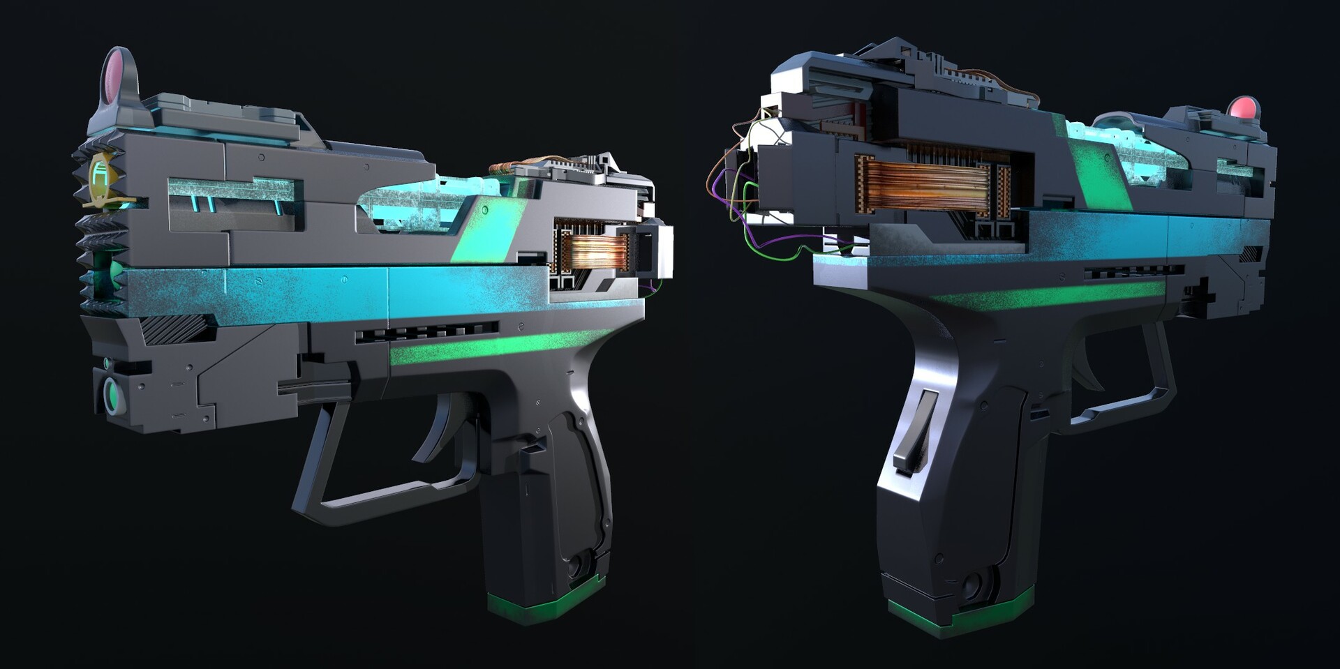 Cyberpunk pistol build фото 19