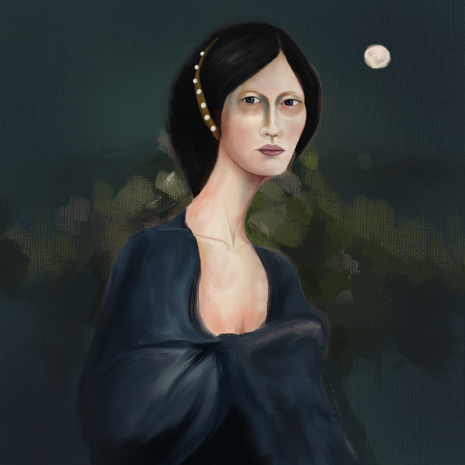 Artstation Portrait Of Woman With Long Neck Pierre Linares