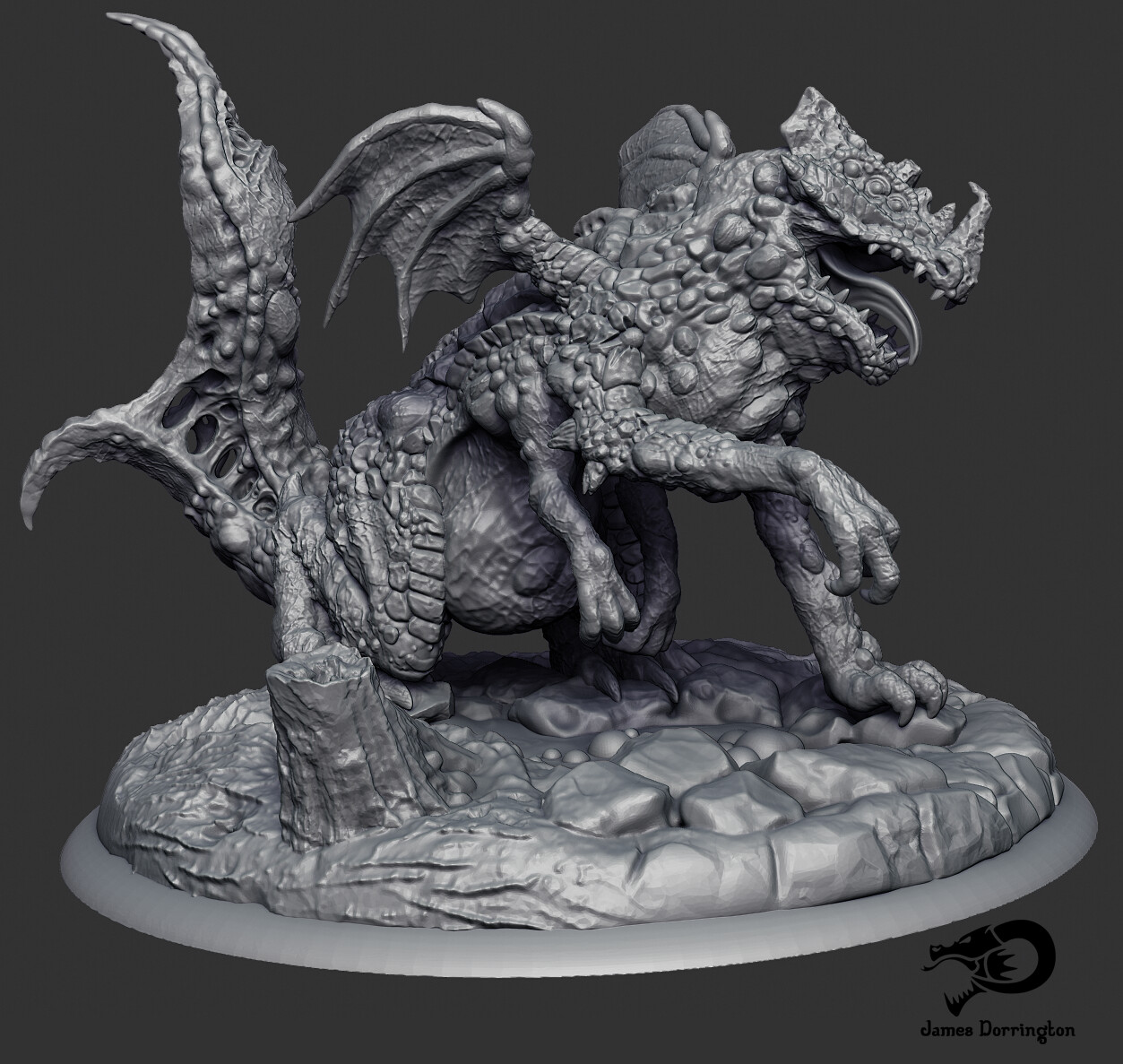 The Lost Dragons: 3D Printable Fantasy Dragons by Danny Herrero