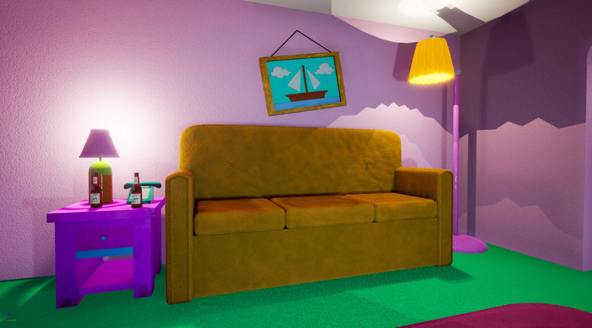 Artstation Simpsons Living Room Scott Topping