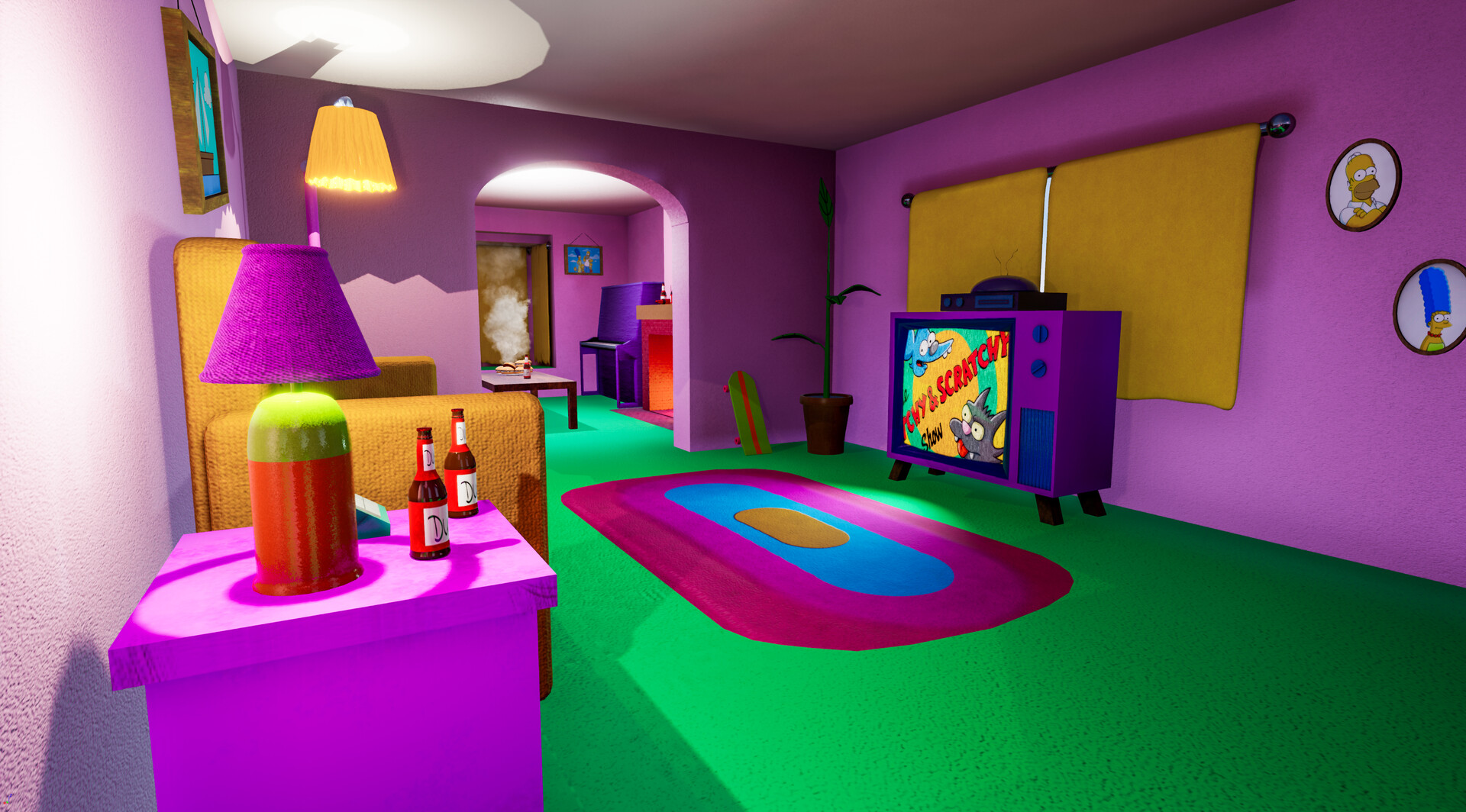 The Simpsons Living Room Finished Projects Blender Ar - vrogue.co