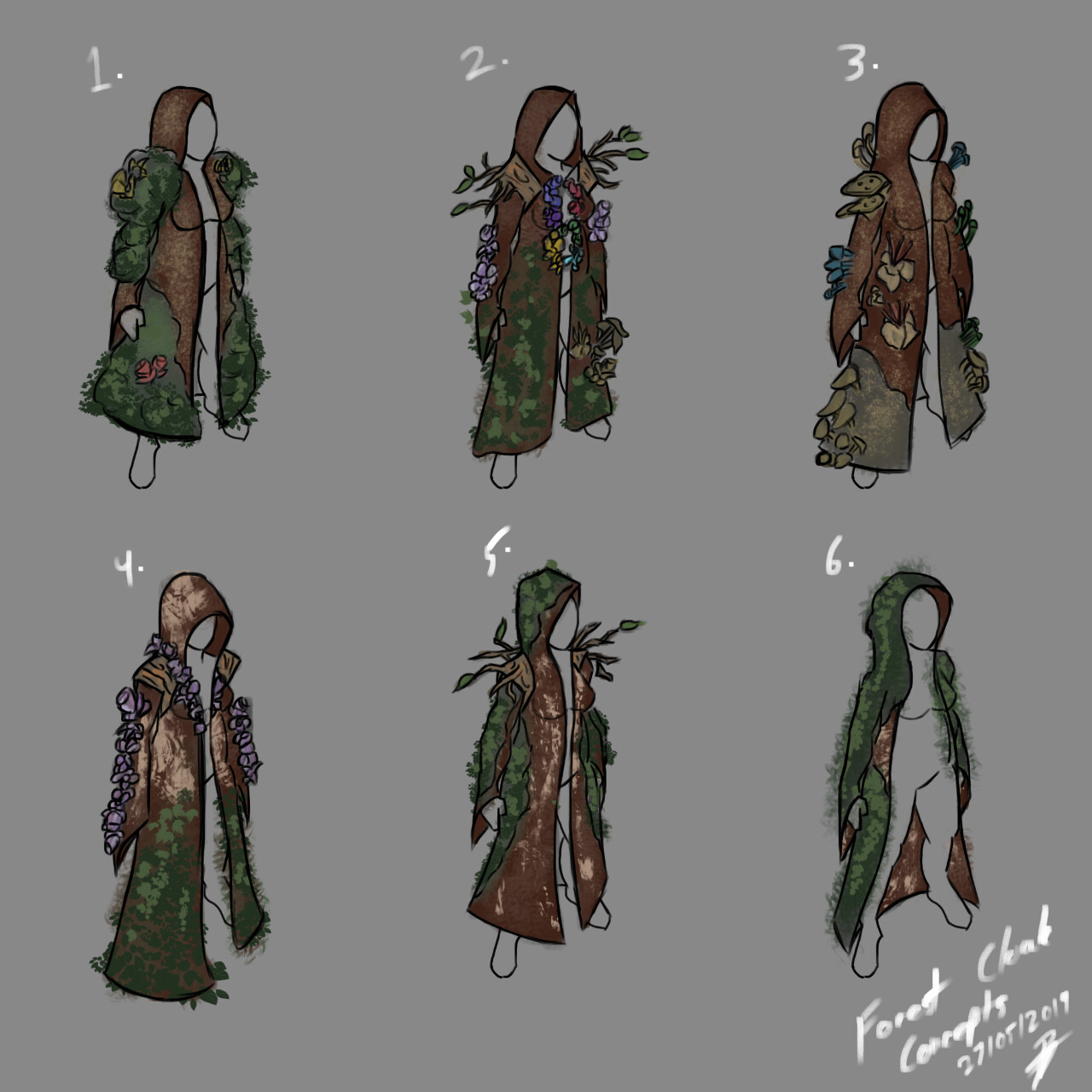 Forest Cloak Concepts.