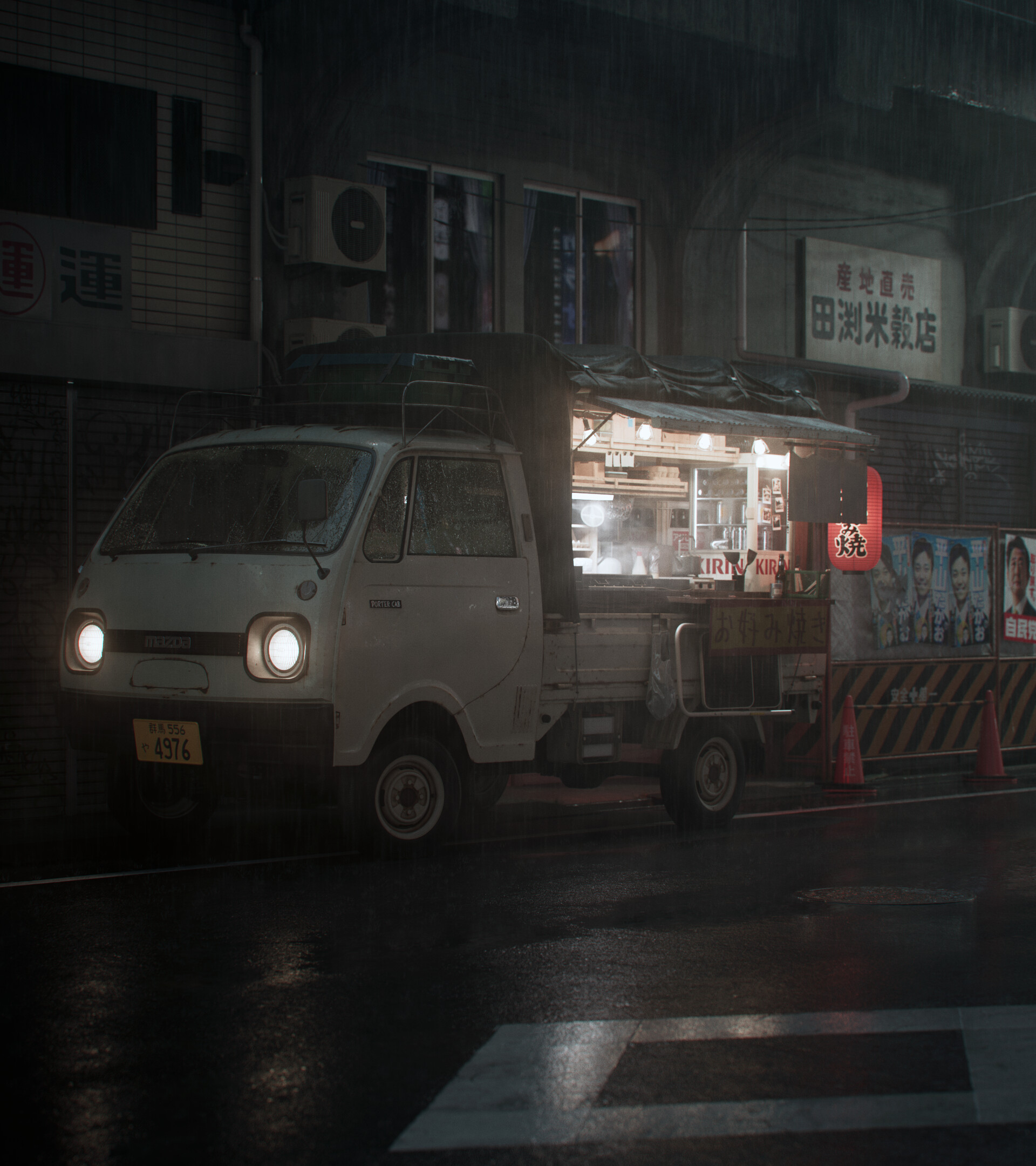 Artstation Japanese Food Truck Mikey Mccusker Artstation Japanese Food Truck Mikey Mccusker