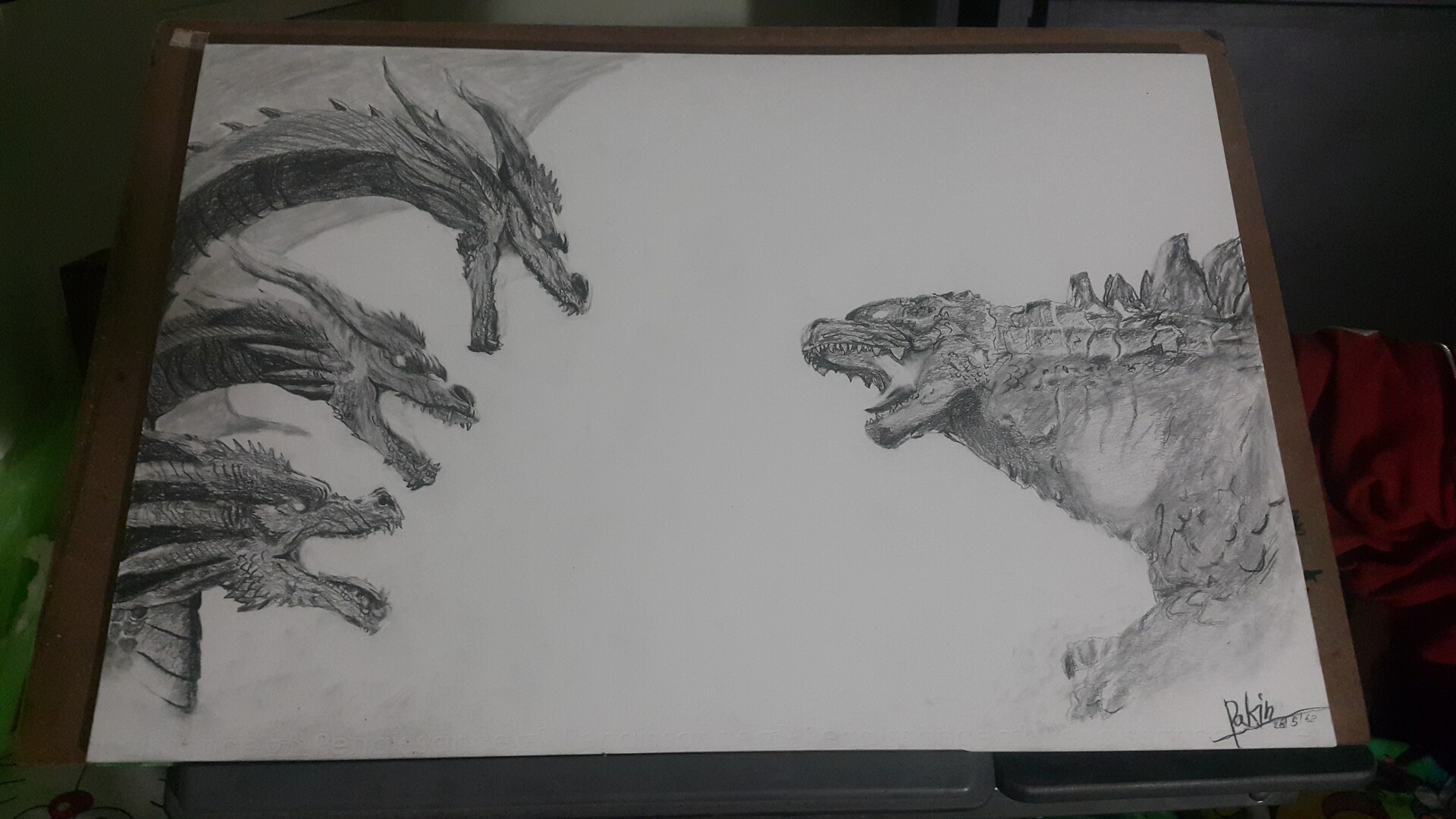 Artstation Godzilla King Of The Monsters Drawing Love Love Pakin Oak2542