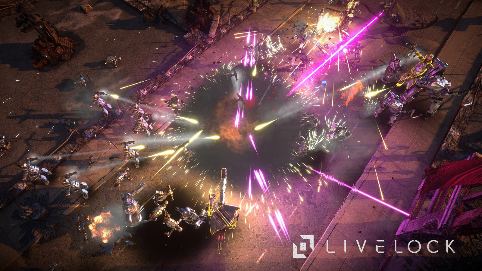 Livelock uses full dynamic lighting. The statics assets were using the alpha vertex for pre-baking the ambient occlusion.