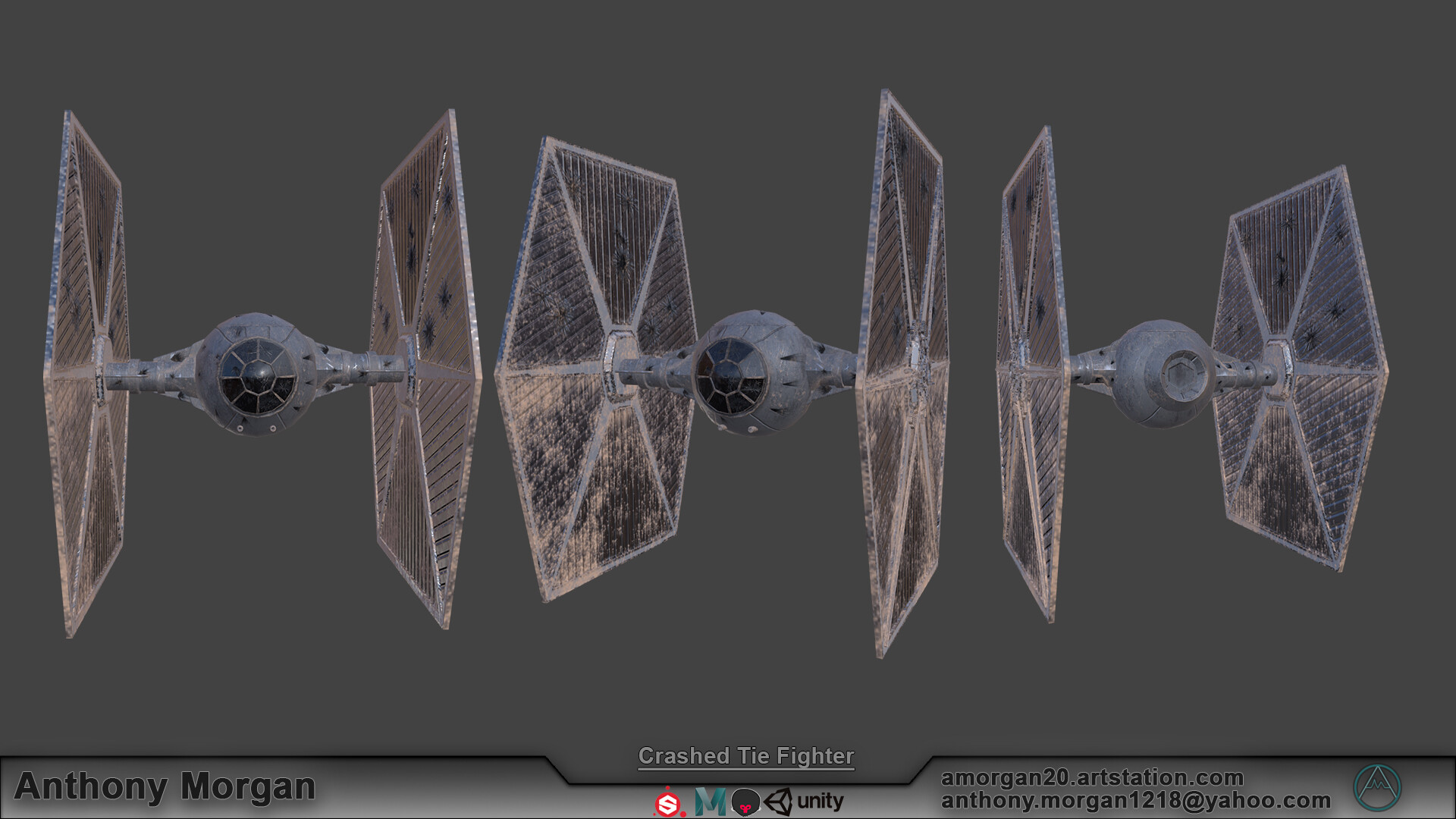 Artstation Crashed Tie Fighter Anthony Morgan