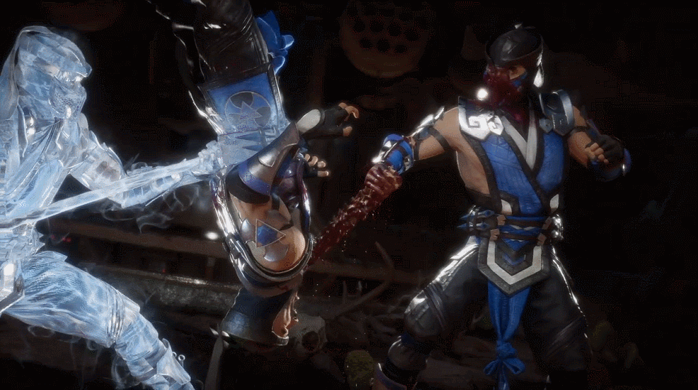 Check out Sub-Zero's Mortal Kombat 11 Fatality performed in Mortal Kombat 2  graphics