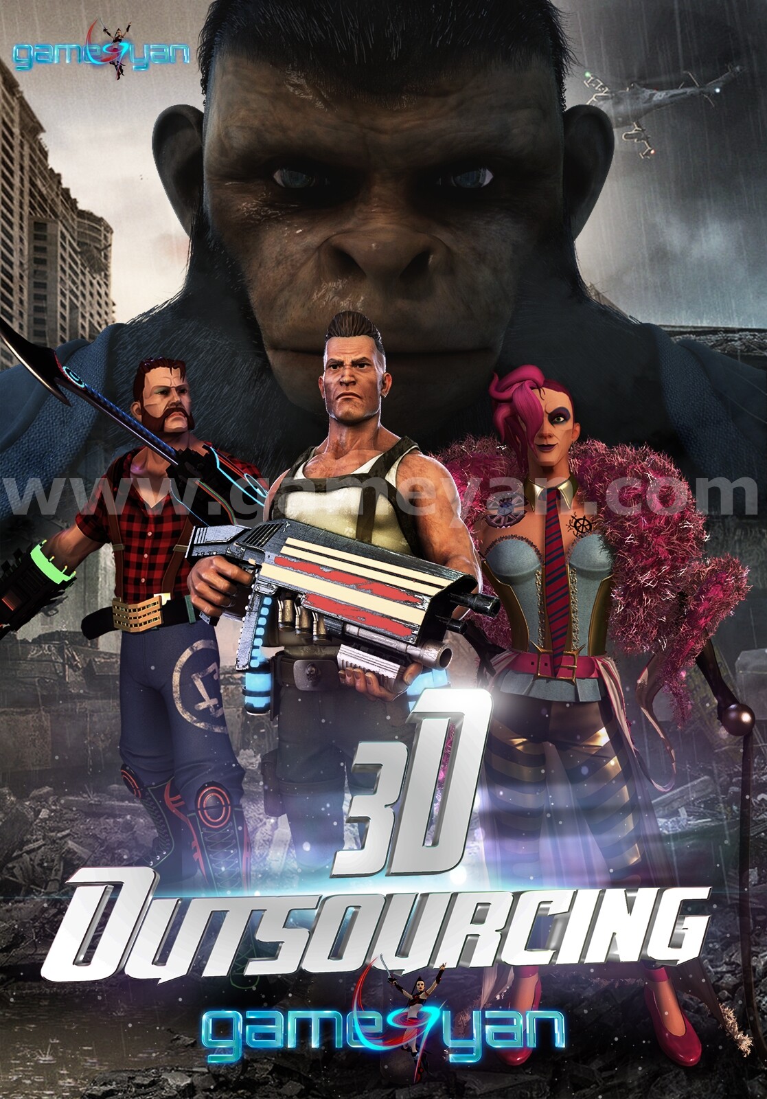 Artstation 3d Characters Outsourcing By 3d Production Animation