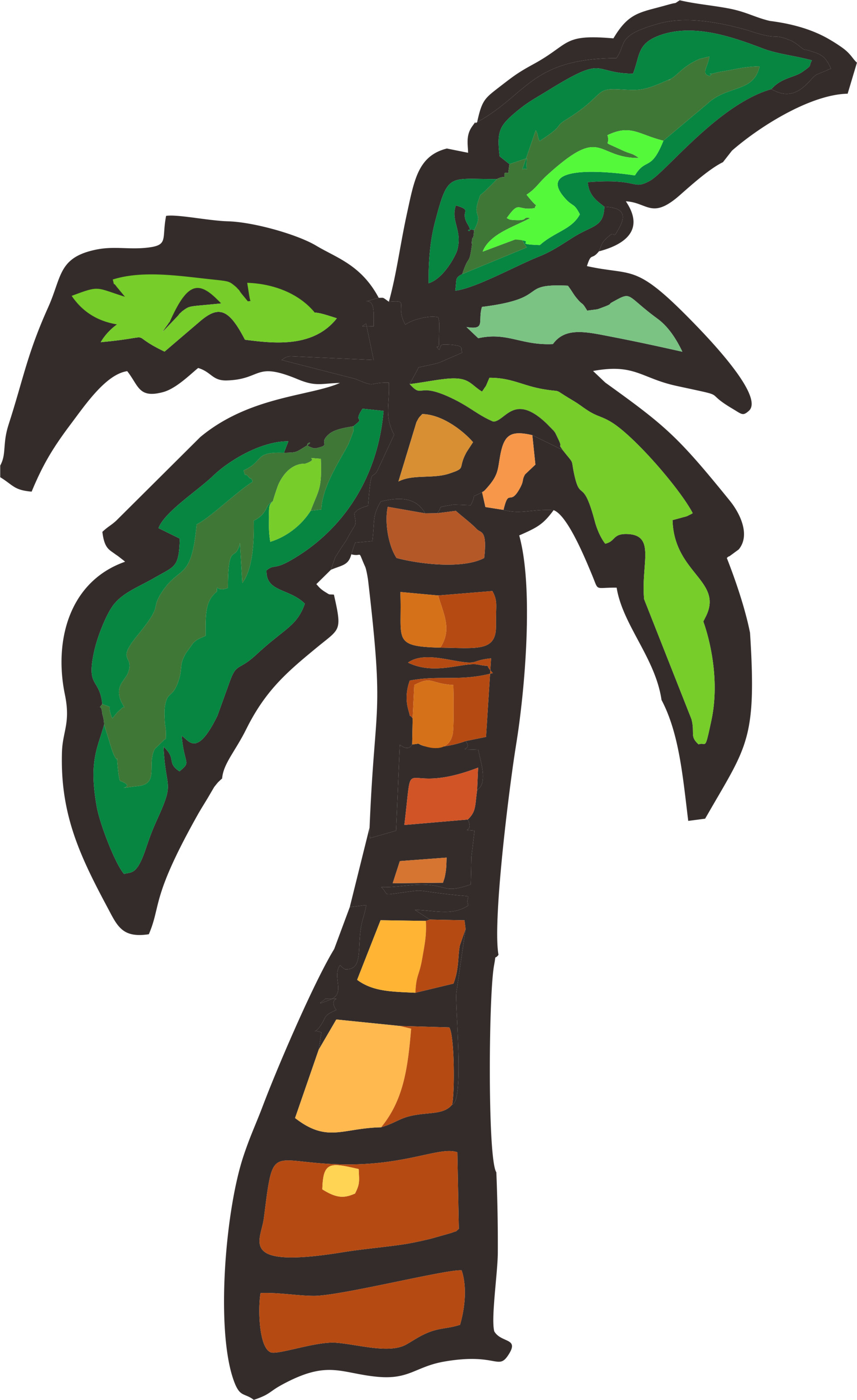 ArtStation - Coconut Tree Cartoon