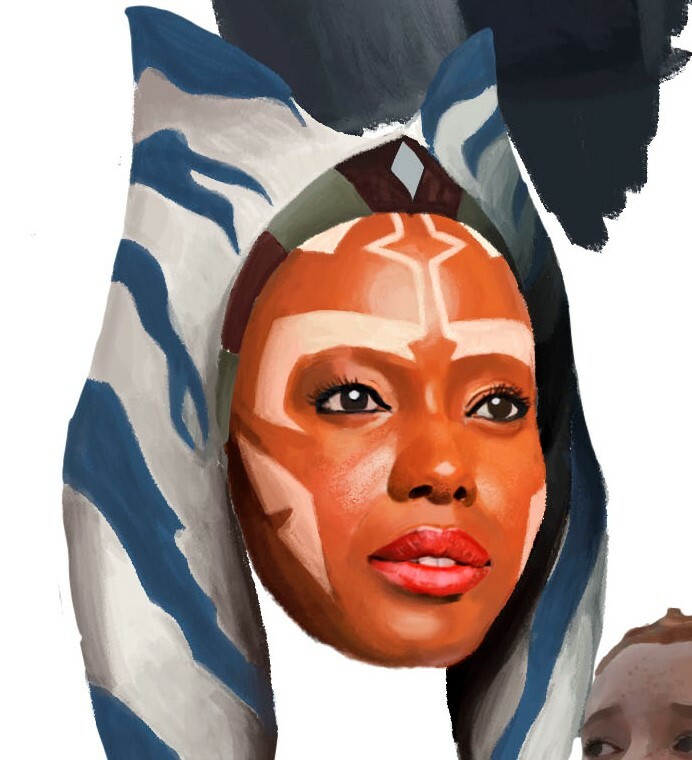 Artstation Anna Diop As Ahsoka Tano Joao Pinto