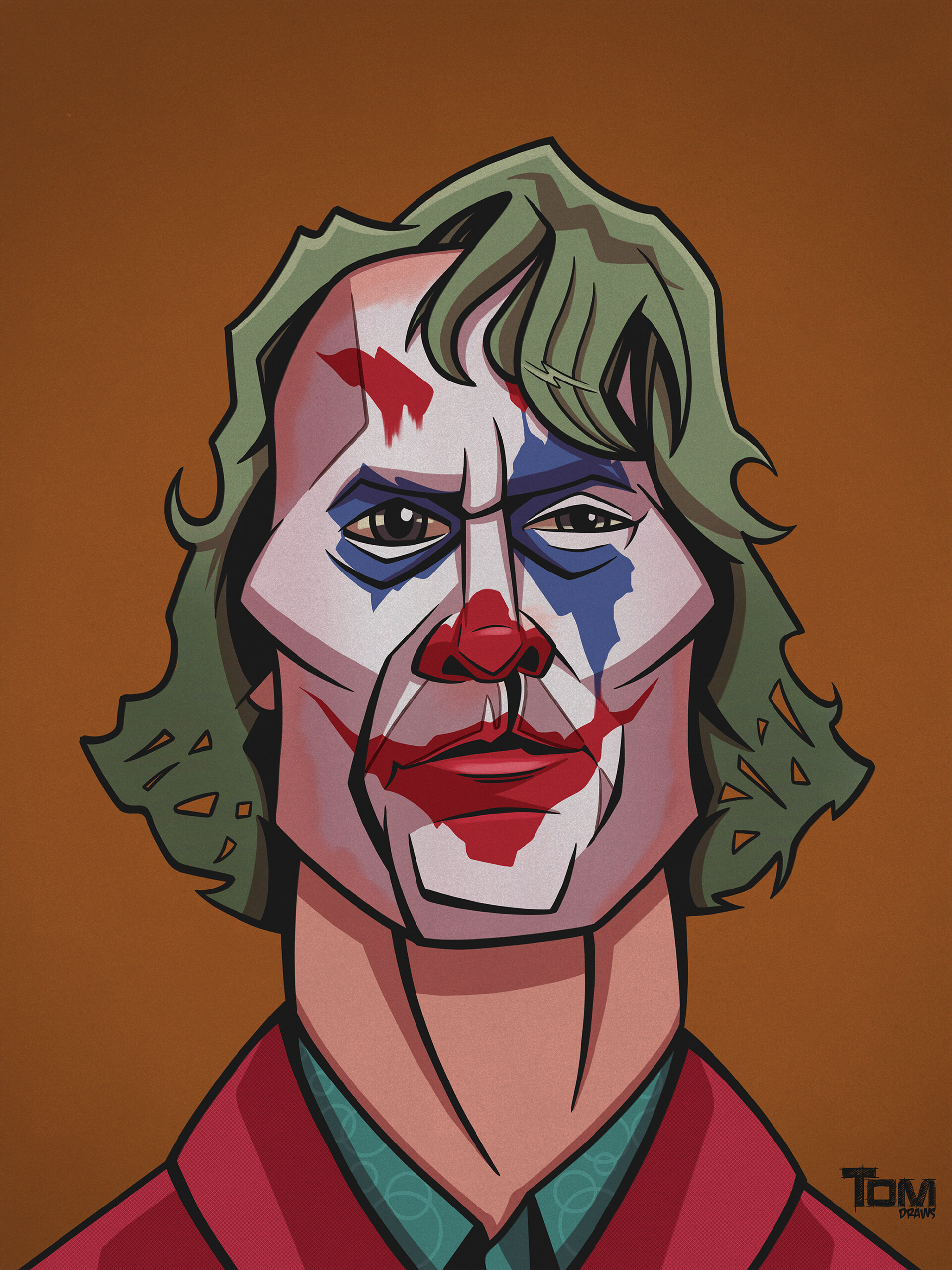 Artstation Joker Caricature Tom Cartwright