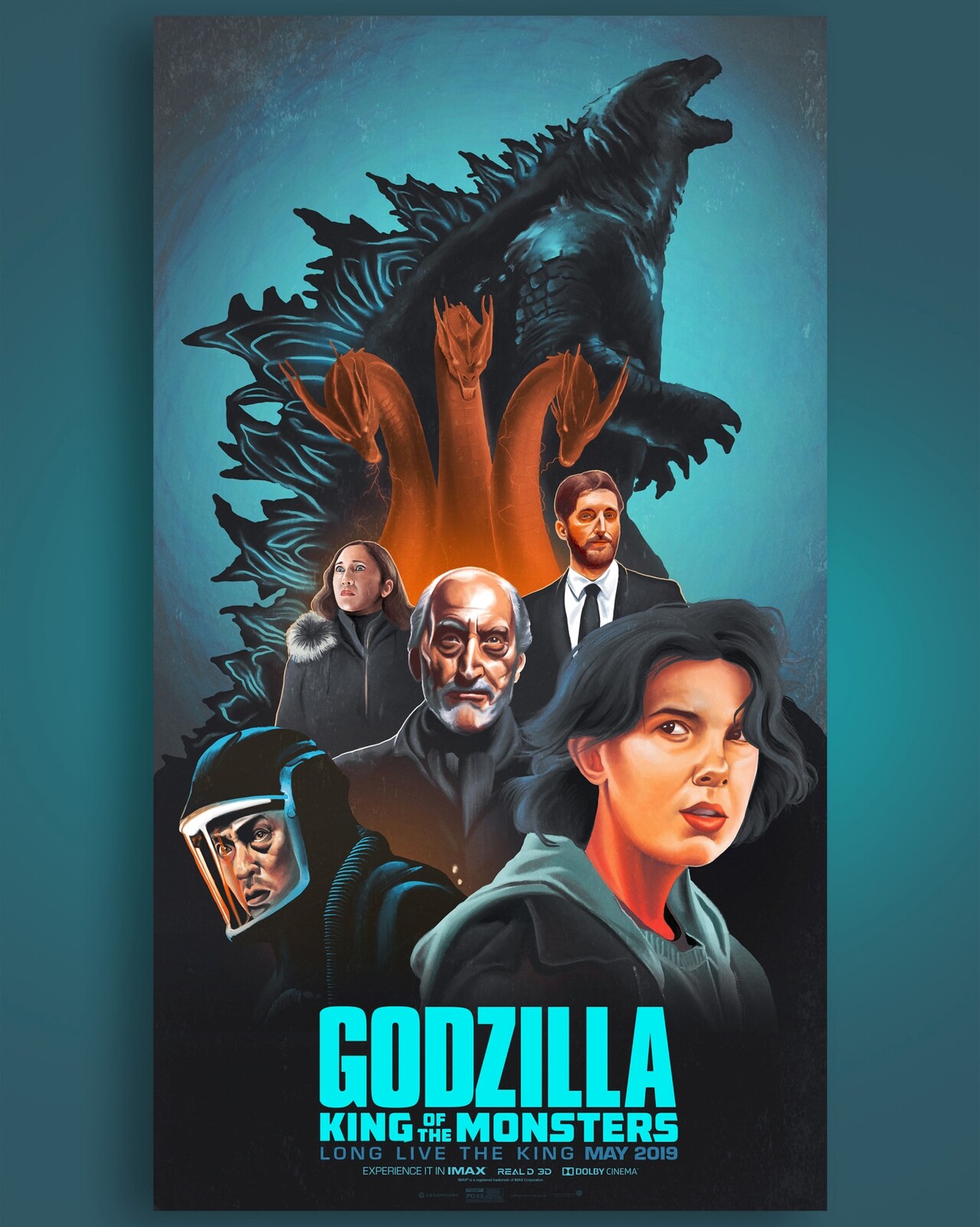 Artstation Alternative Poster Godzilla King Of The Monsters The Commas