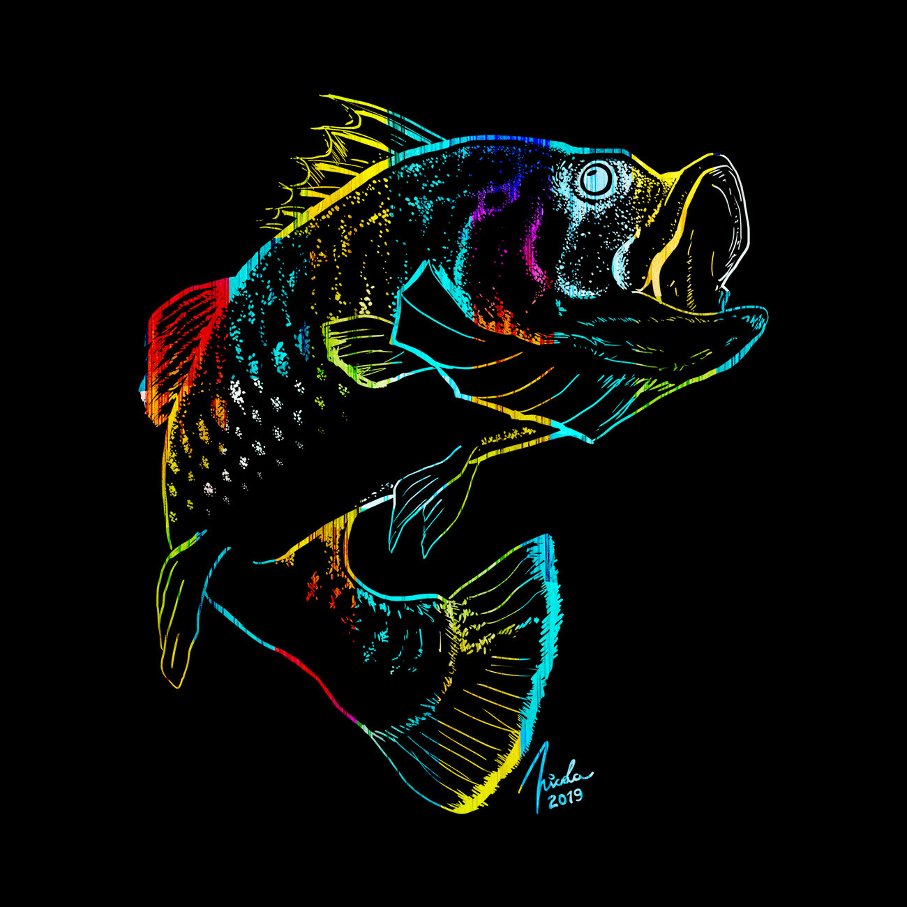 ArtStation - Psychedelic Fish