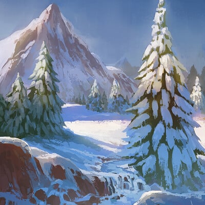 Jesus campos jimenez nerkin paisaje nevado