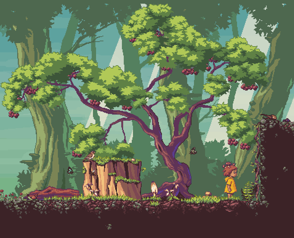Mushroom forest detail 1
