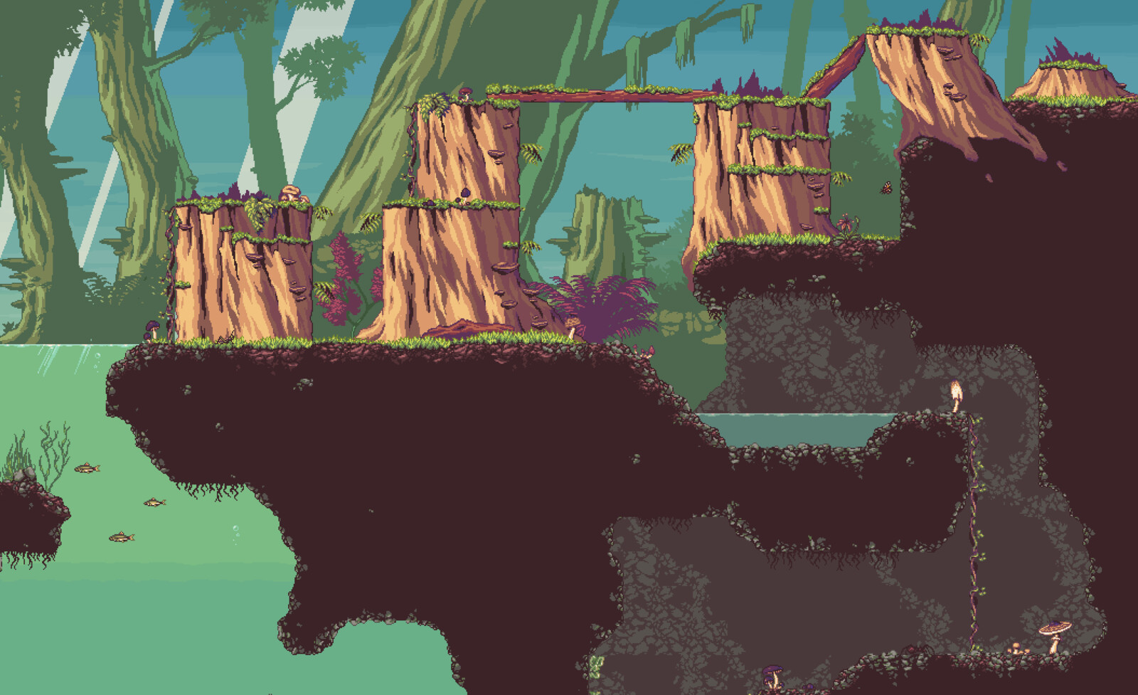 Mushroom forest detail 2
