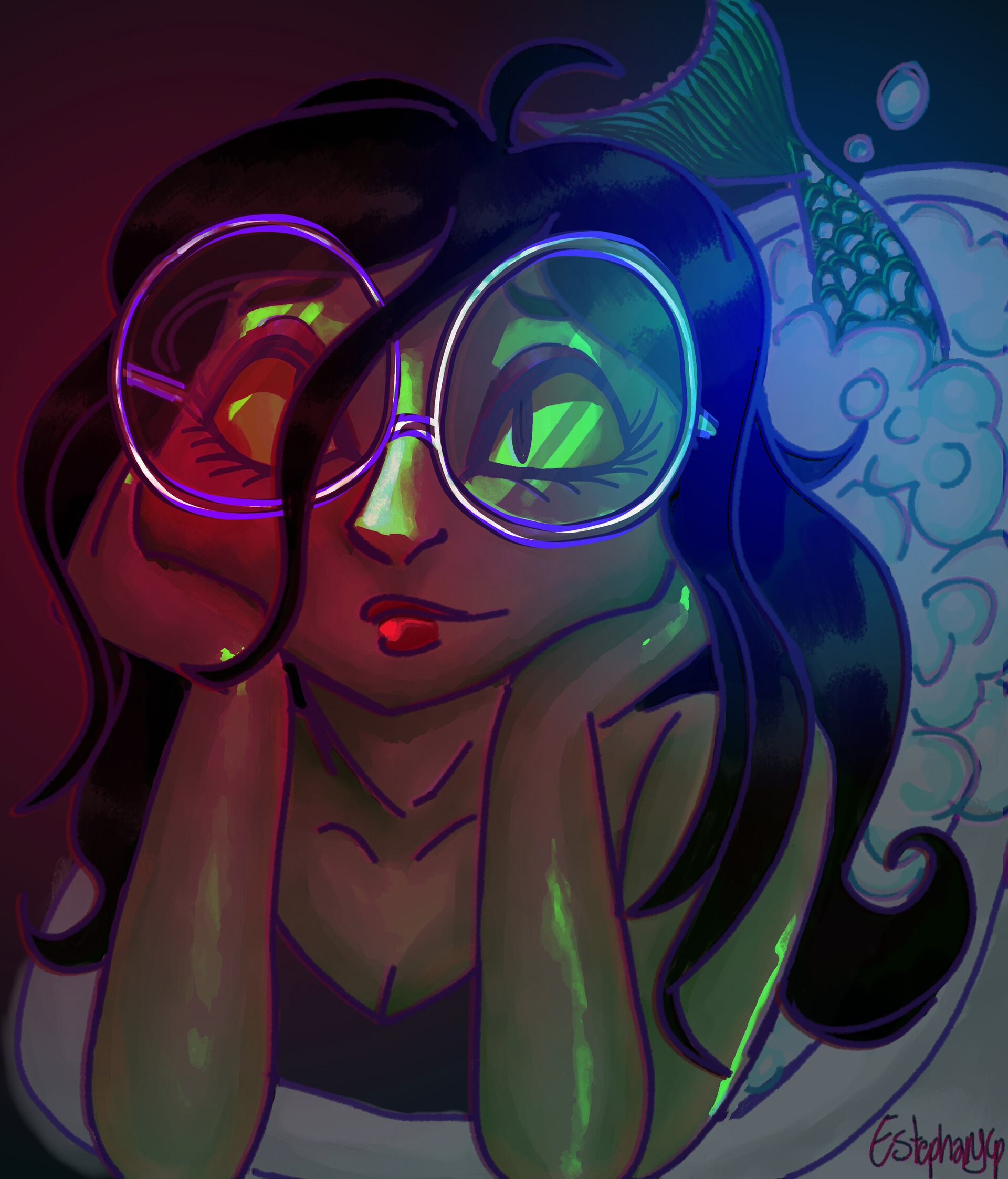 ArtStation Mermaid in a Bathtub