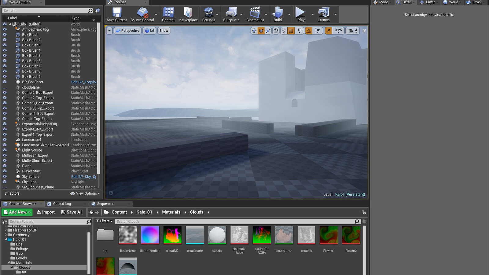 Initial Blocking ideas of main structure and landscape