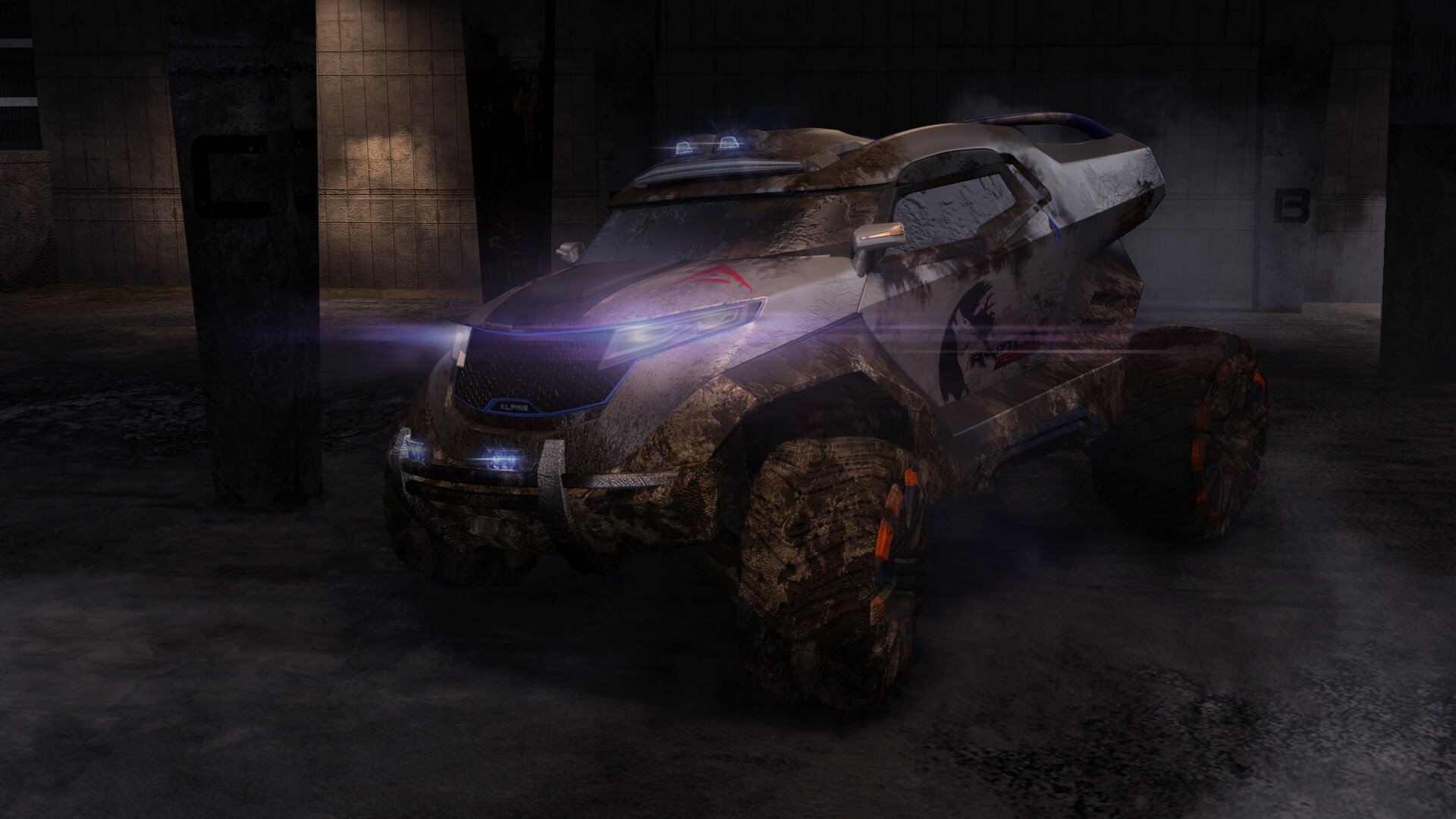 Artstation Maya 4wd Concept Dirty Car Animation Cg Tommy Chuah