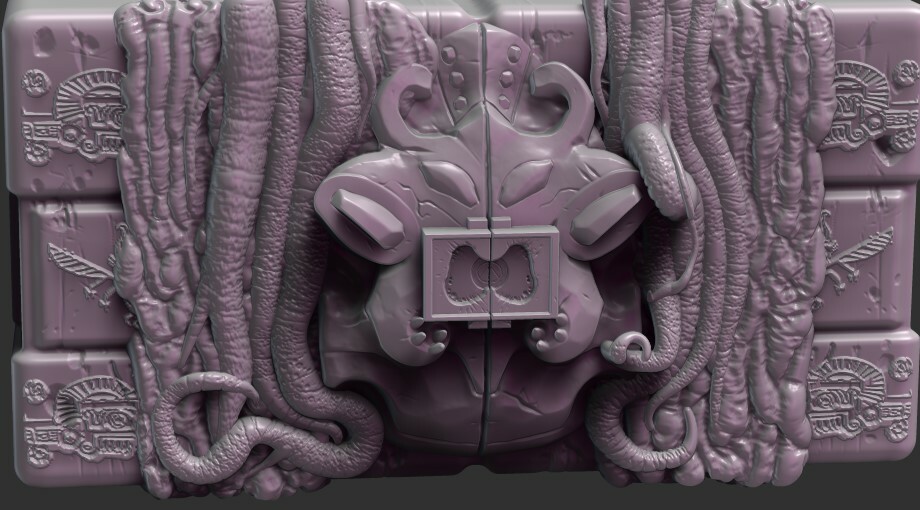 The altar wall sculpt