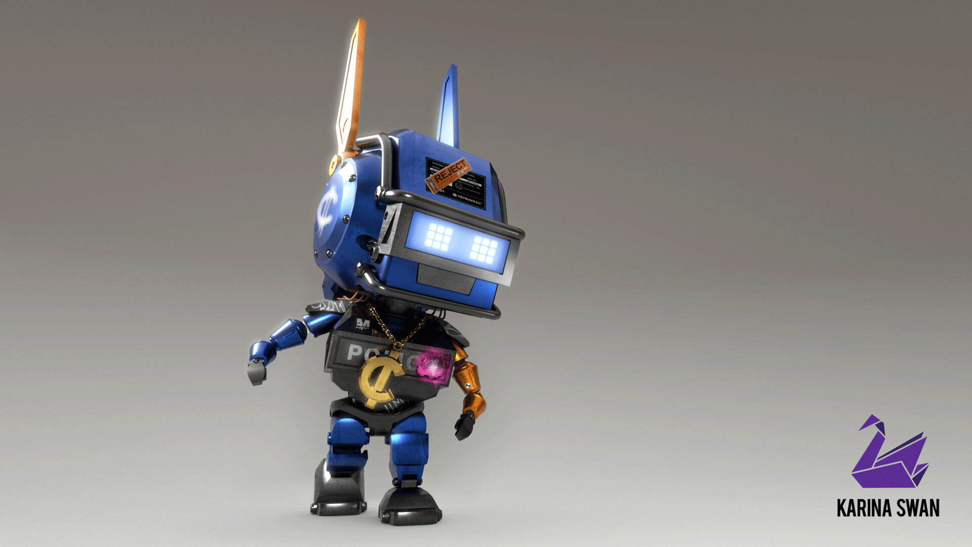 Artstation Chappie Jr Karina Lebedeva