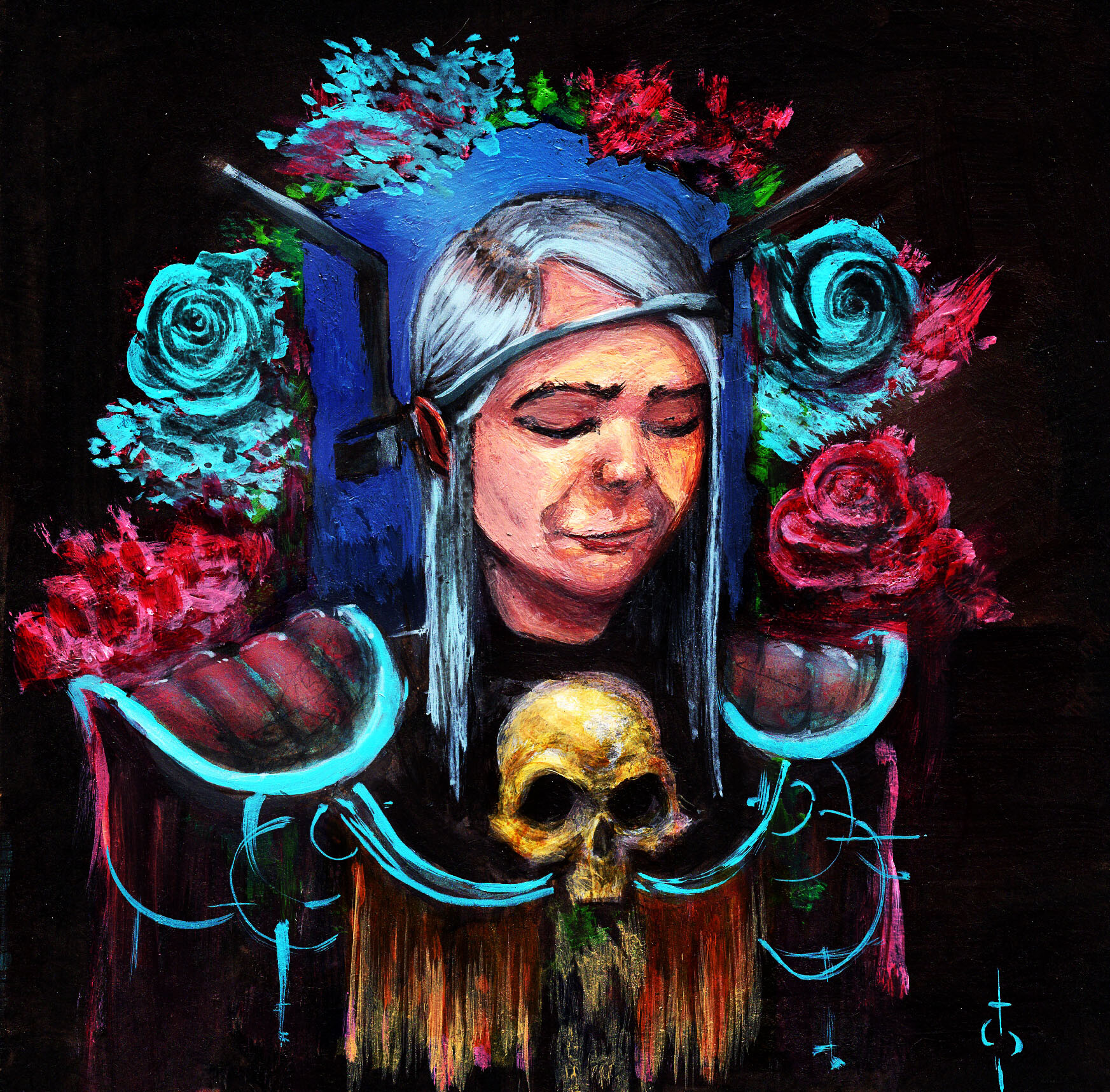 Tareque Powaday Acrylic Painting 1 On Masonite