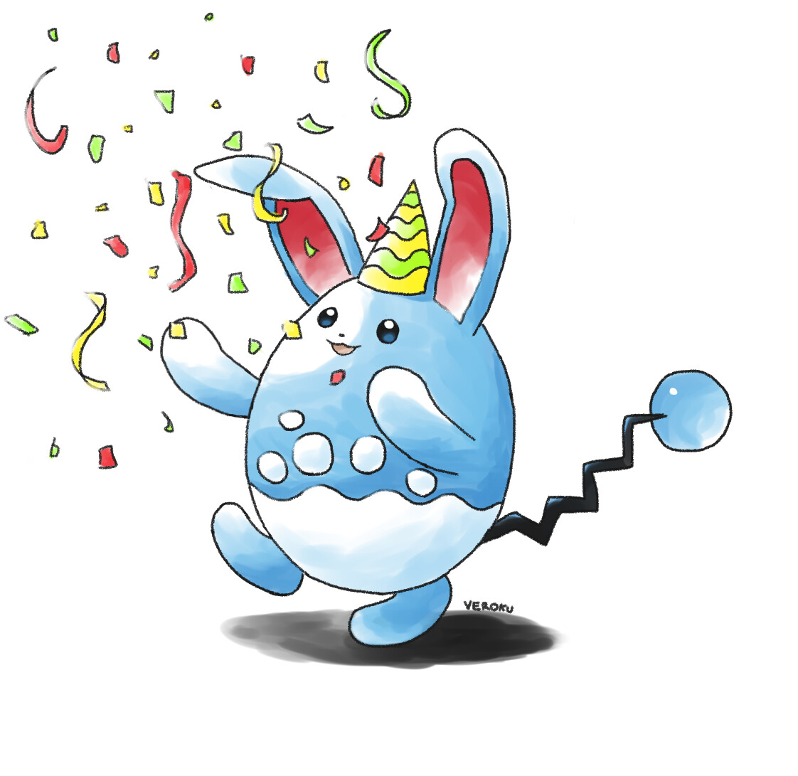 Veronika Kuchtova Festive Azumarill Azumarill is a water pokémon found wild in kanto and hoenn, and evolved from marill in pokemmo. veronika kuchtova festive azumarill