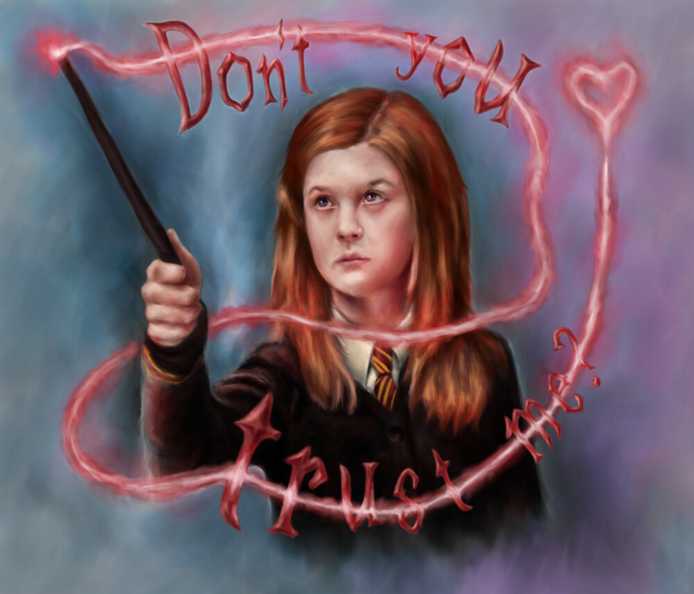 Ginny Weasley - Digital Painting process - Part 1. 