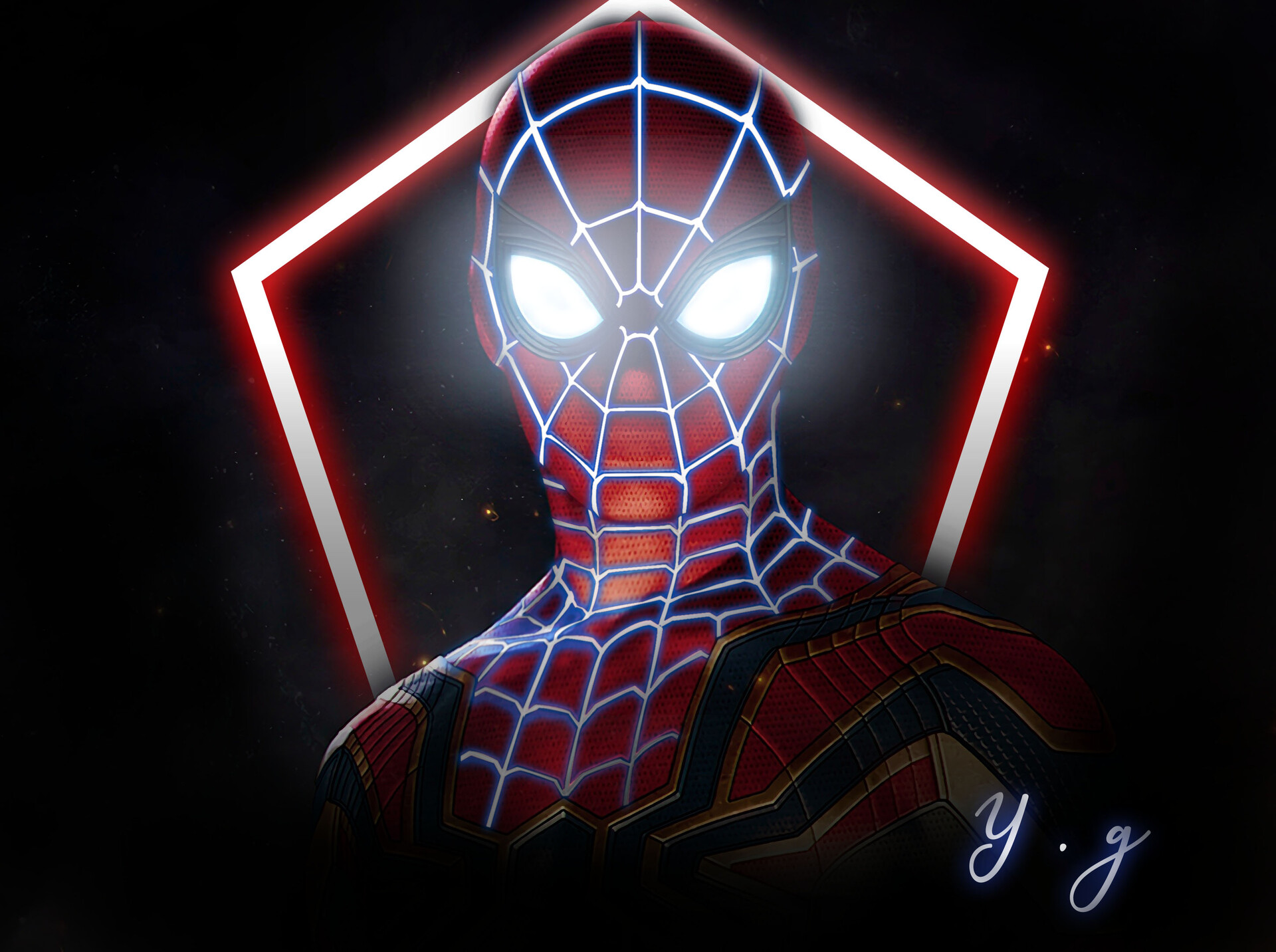 ArtStation - Neon Spiderman 