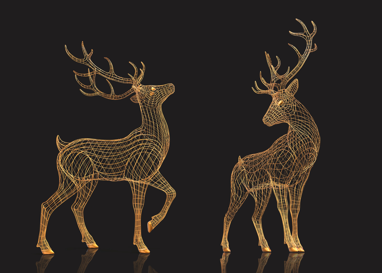 Tami Deer wire sculpture