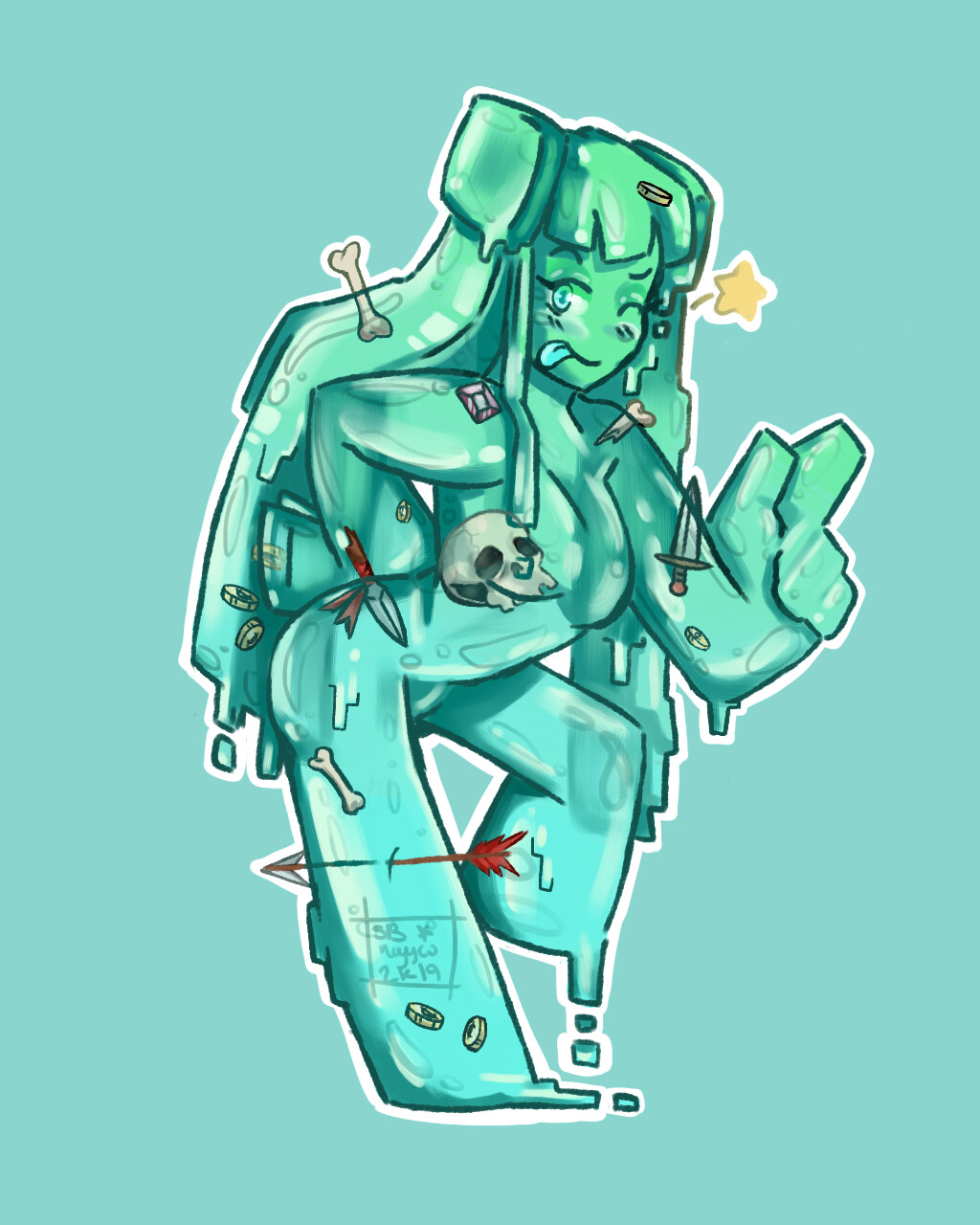 ArtStation Q the Gelatinous Cube