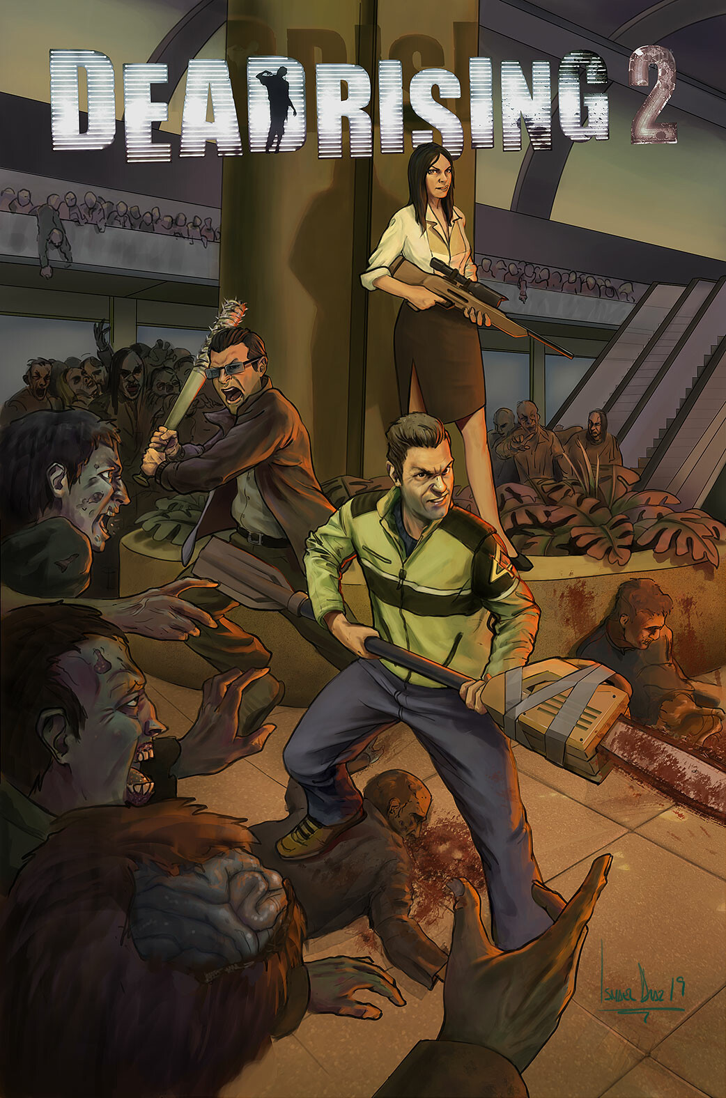 Artstation Dead Rising 2 Cover For Comic Ismael Diaz Art
