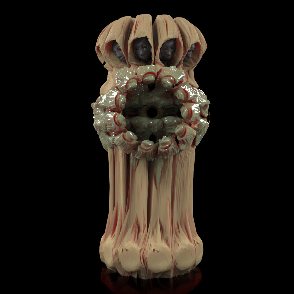 Bonework Eye - Game Prop Concept Sculpt